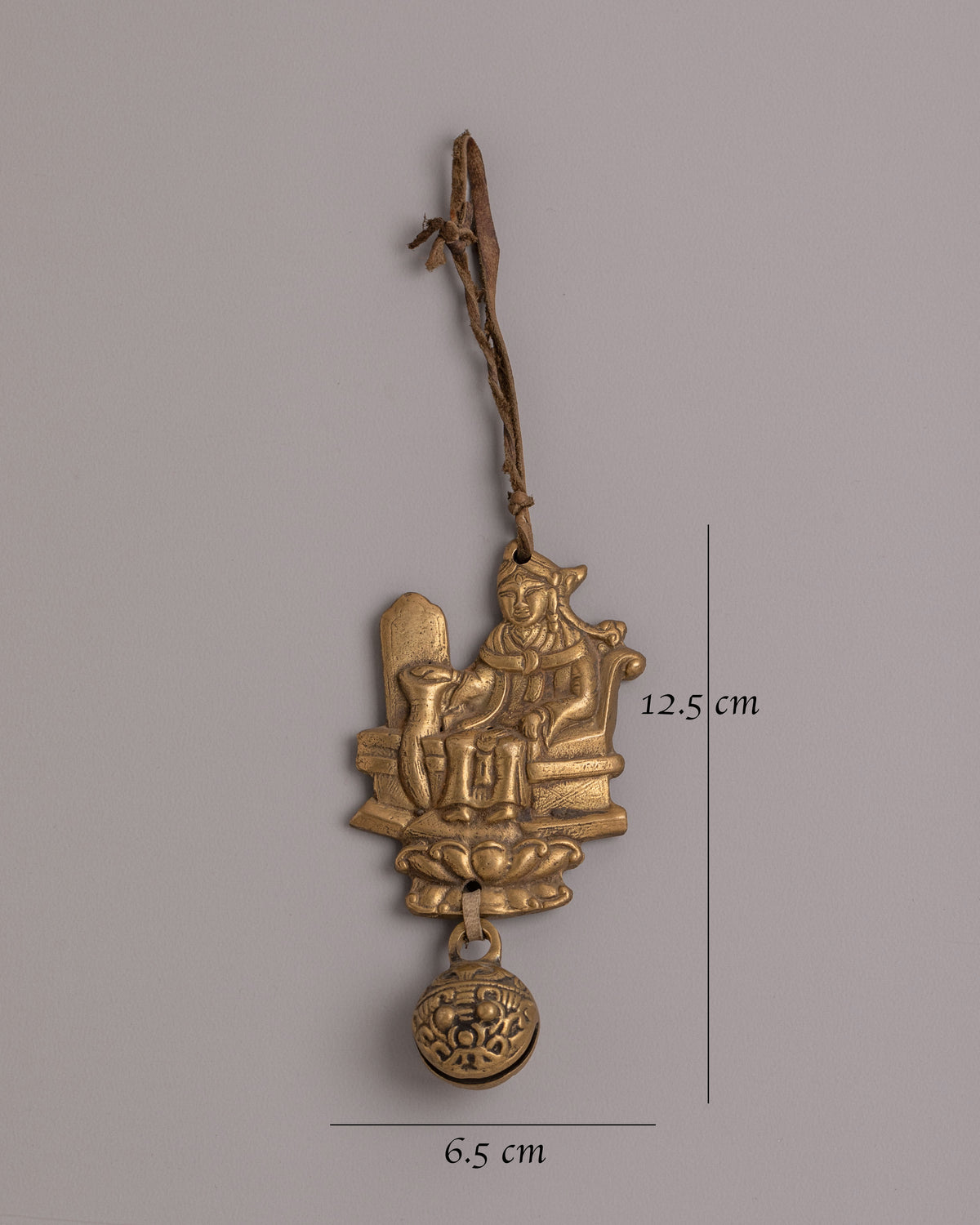 Tibetan Decorative Wall Hanging | Traditional Brass Ornament