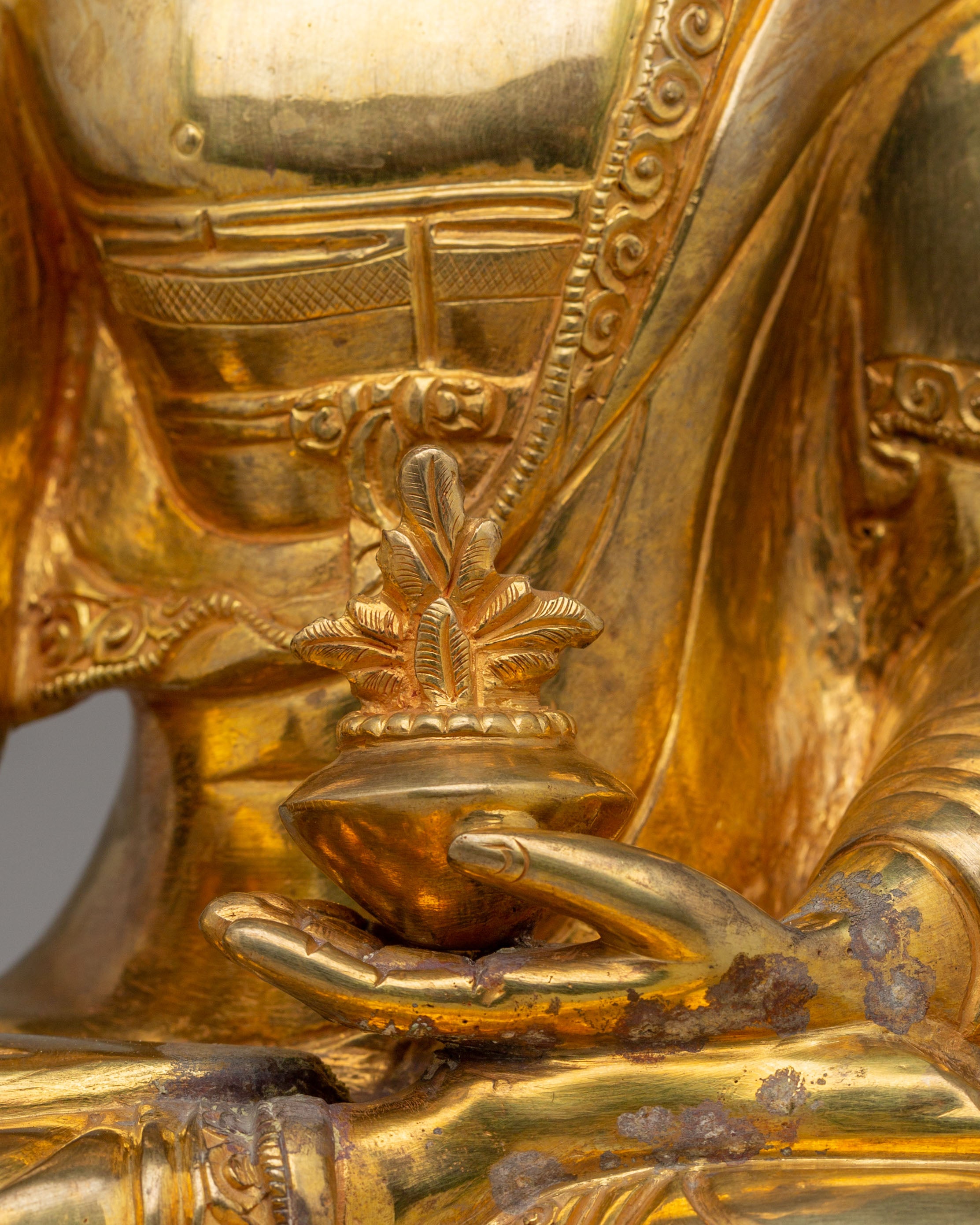 Spiritual Handcrafted Medicine Buddha Statue | Tibetan Healing Deity Figurine