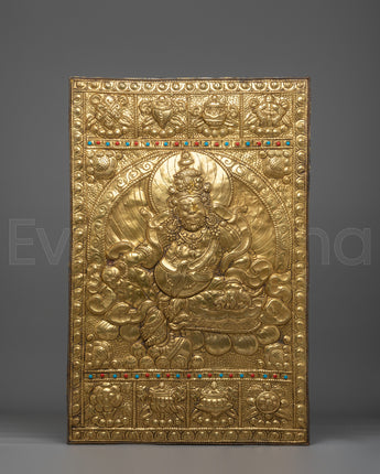 Buddhist Prosperity Deity Wall Hanging Art