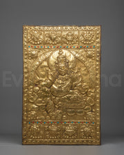 Buddhist Prosperity Deity Wall Hanging Art