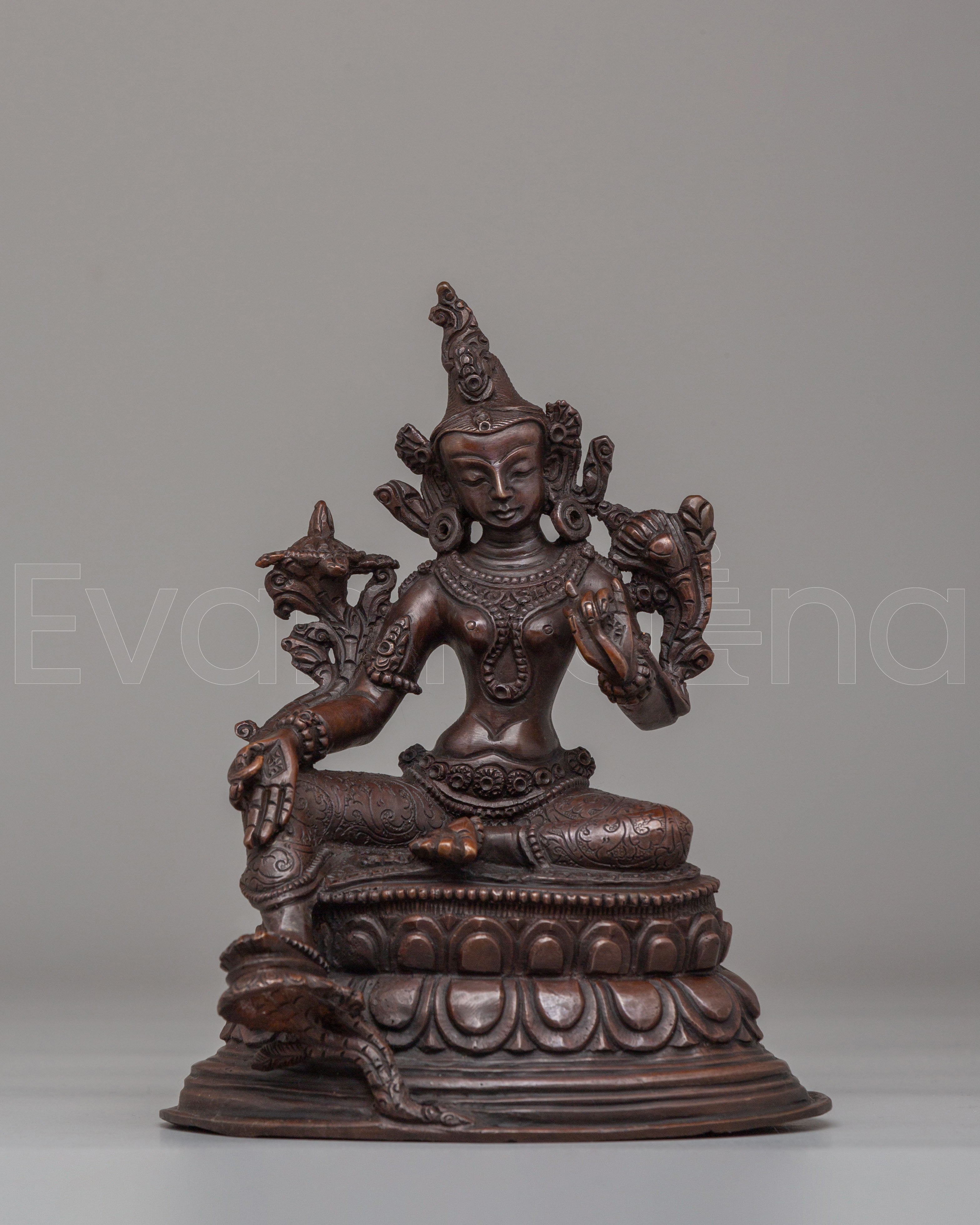 Spiritual Green Tara Goddess Statue