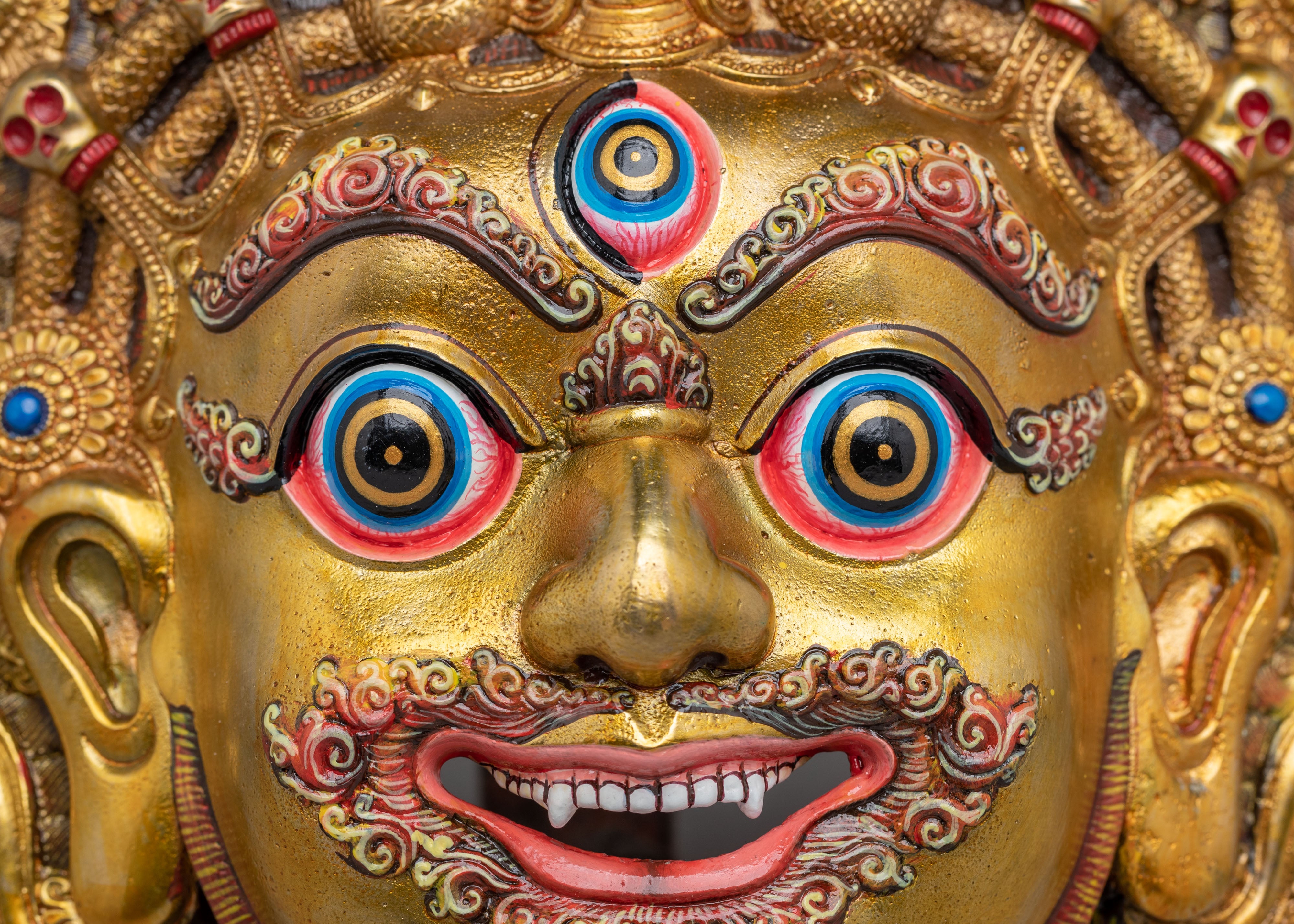 Sacred Bhairav Mask | Spiritual Decor