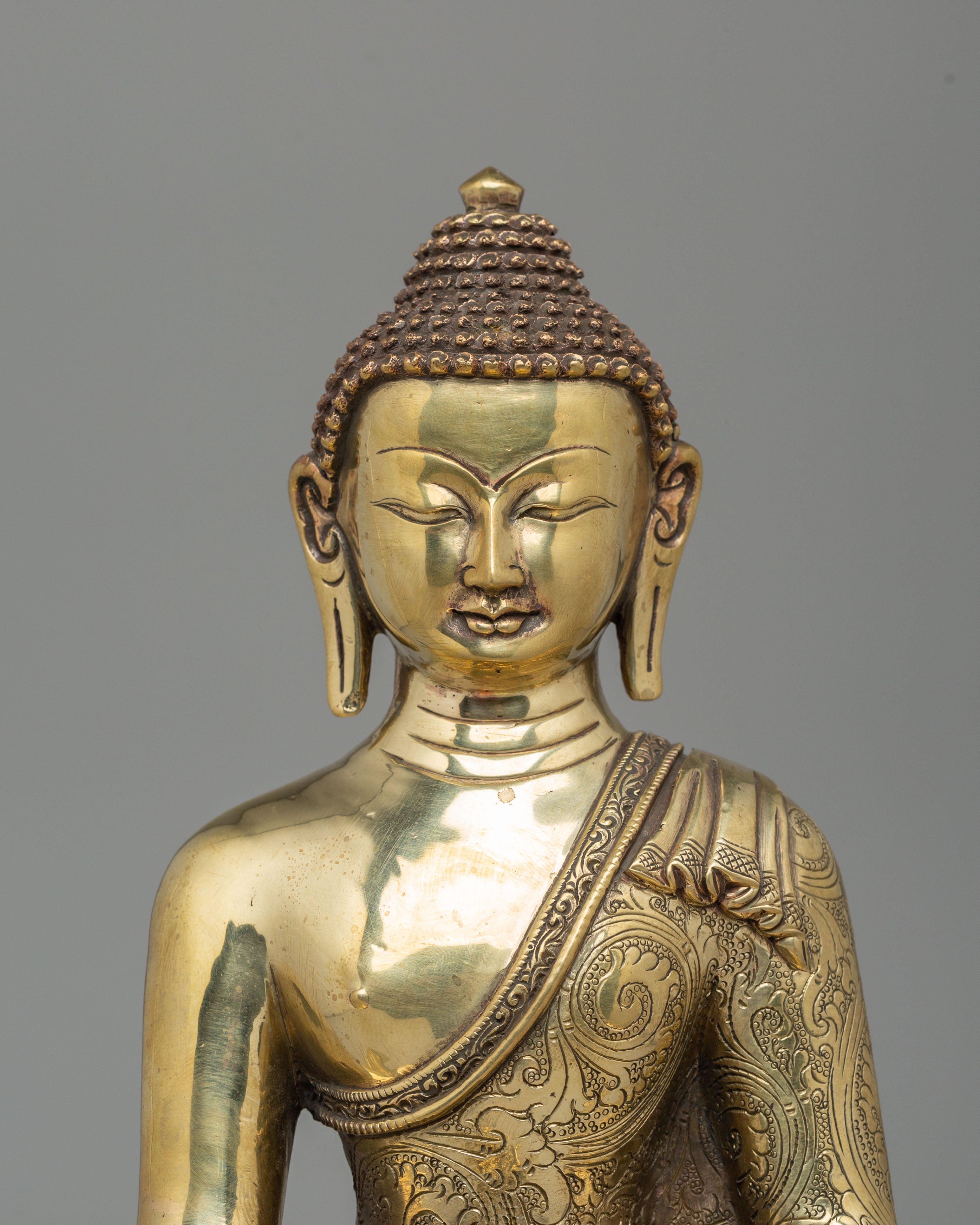 Sacred Shakyamuni Buddha Figurine | Traditional Handcrafted Art