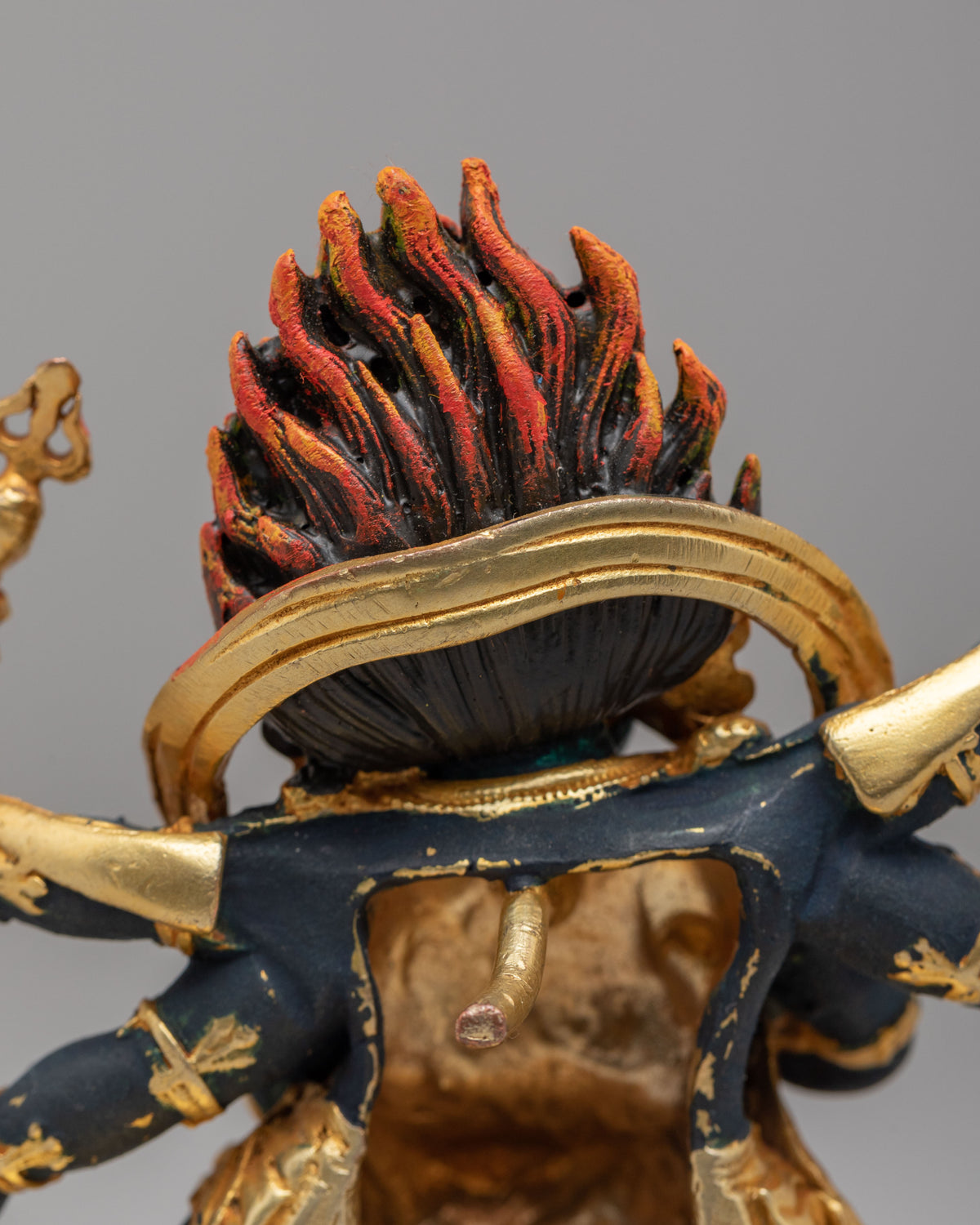 Buddhist Six-Armed Mahakala Statue | Tibetan Protector Deity Artwork