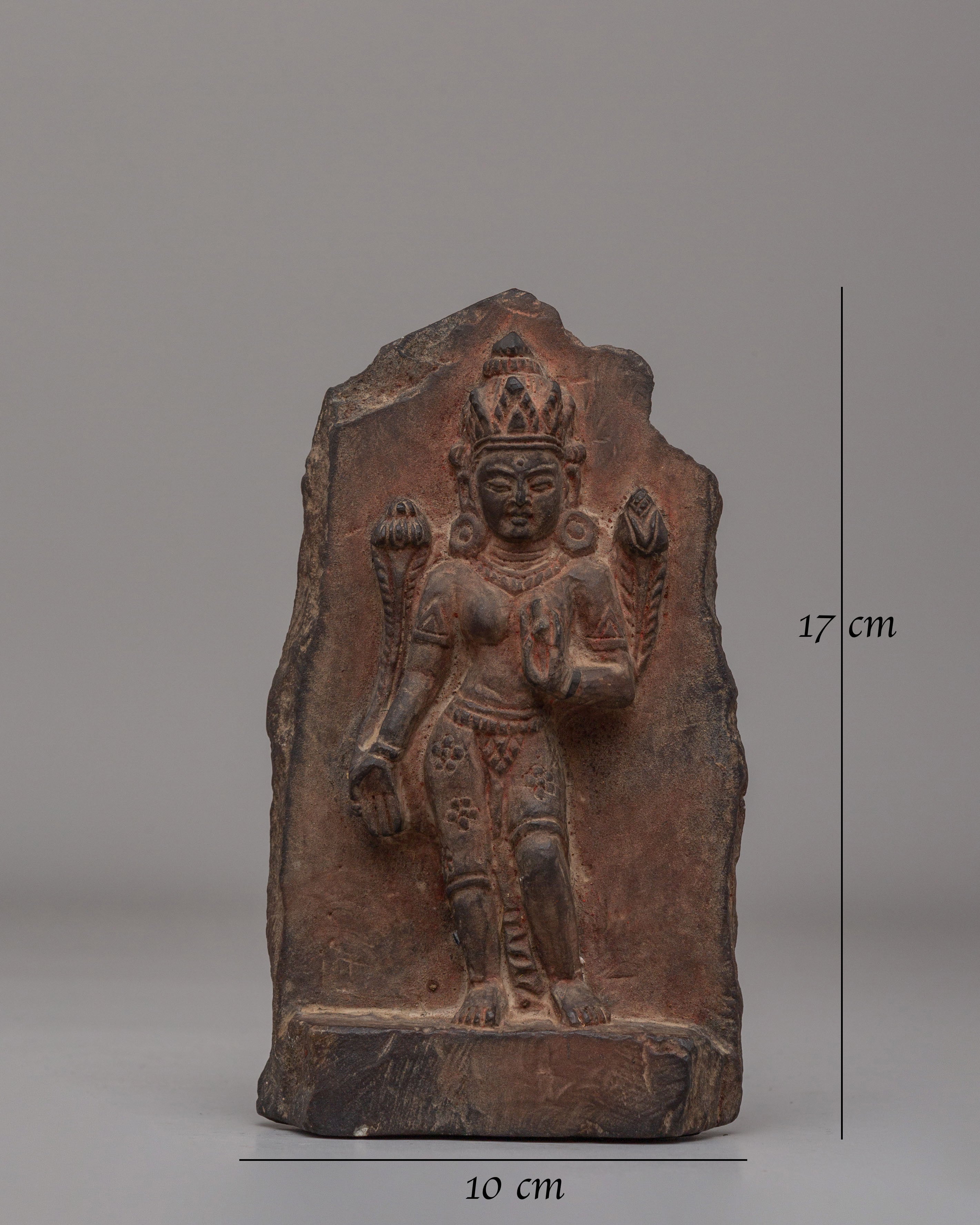 Traditional Buddhist Tara Sculpture | Stone Deity Carving