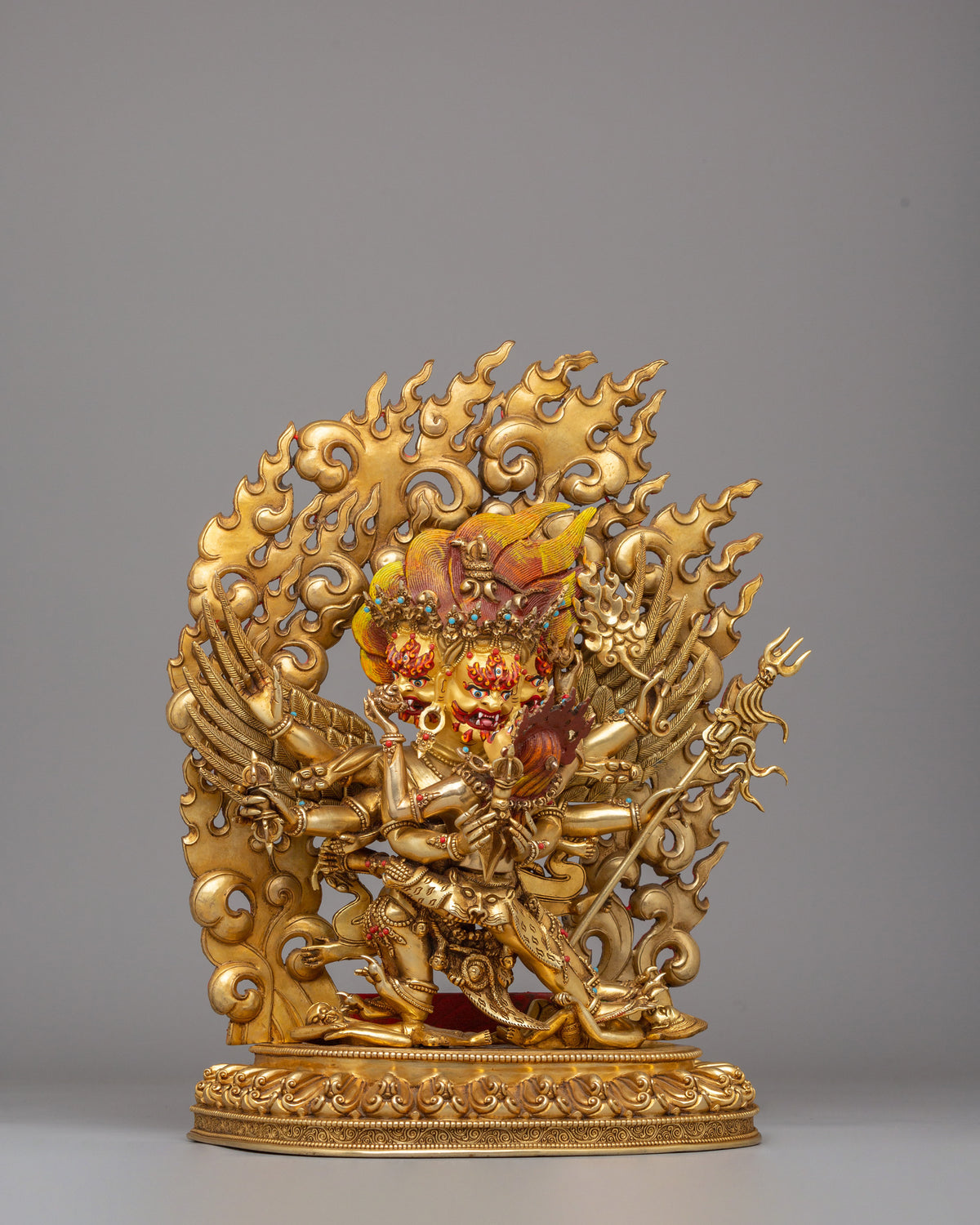 Handmade Altar Vajrakilaya Statue | Wrathful Tibetan Buddhist Deity
