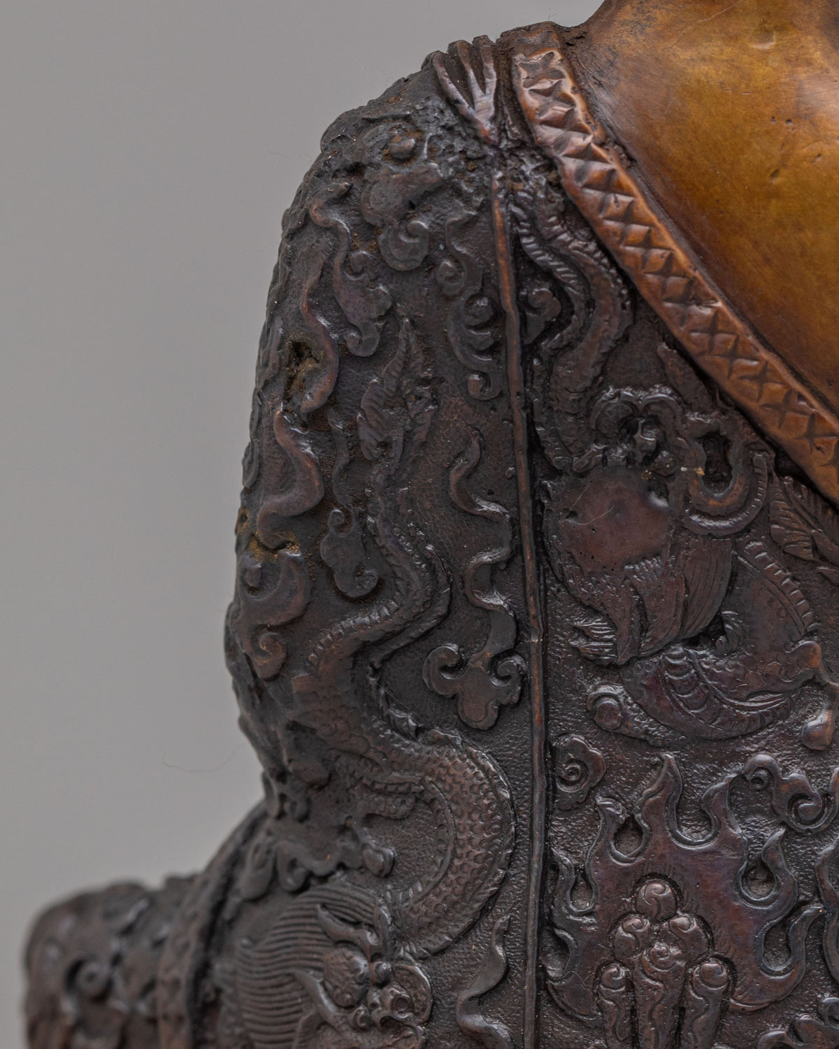 Shakyamuni Buddha Statue for Devotion | Handcrafted Oxidized Copper Art