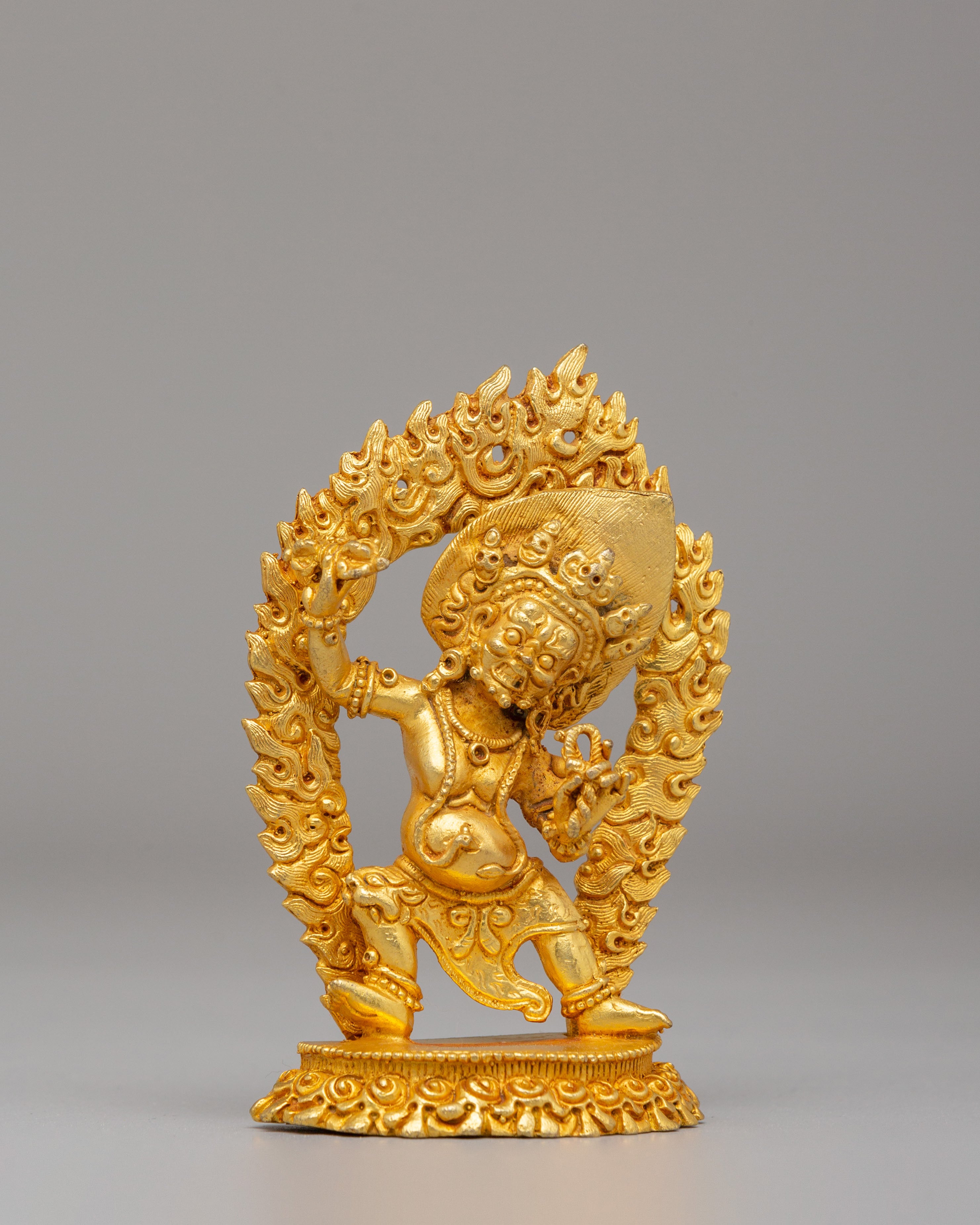 Traditional Vajrapani Altar Statue | Buddhist Protector Deity