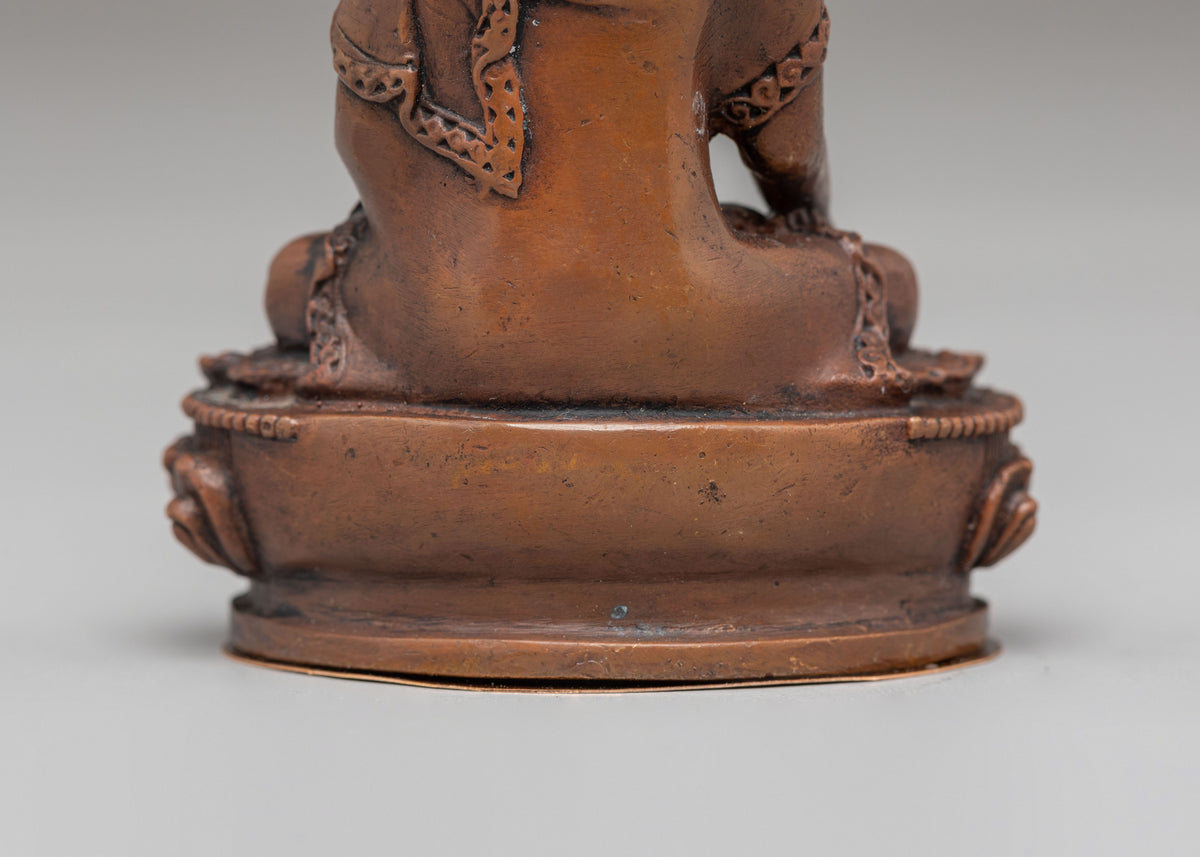 Spiritual Himalayan Shakyamuni Buddha Statue | Machine-Made Copper Sculpture