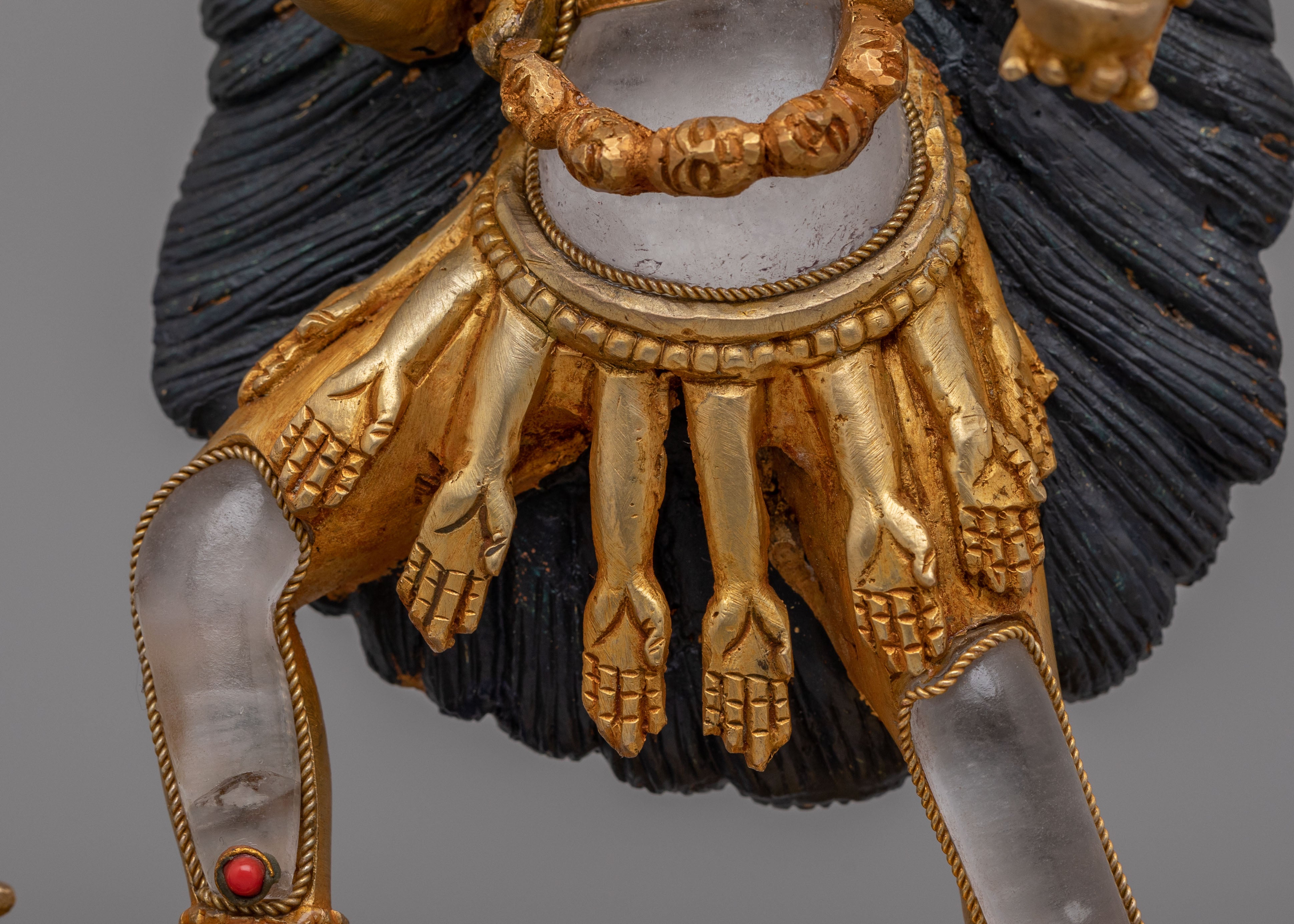 Mahakali Standing On Shiva Statue | Divine Goddess Sculpture