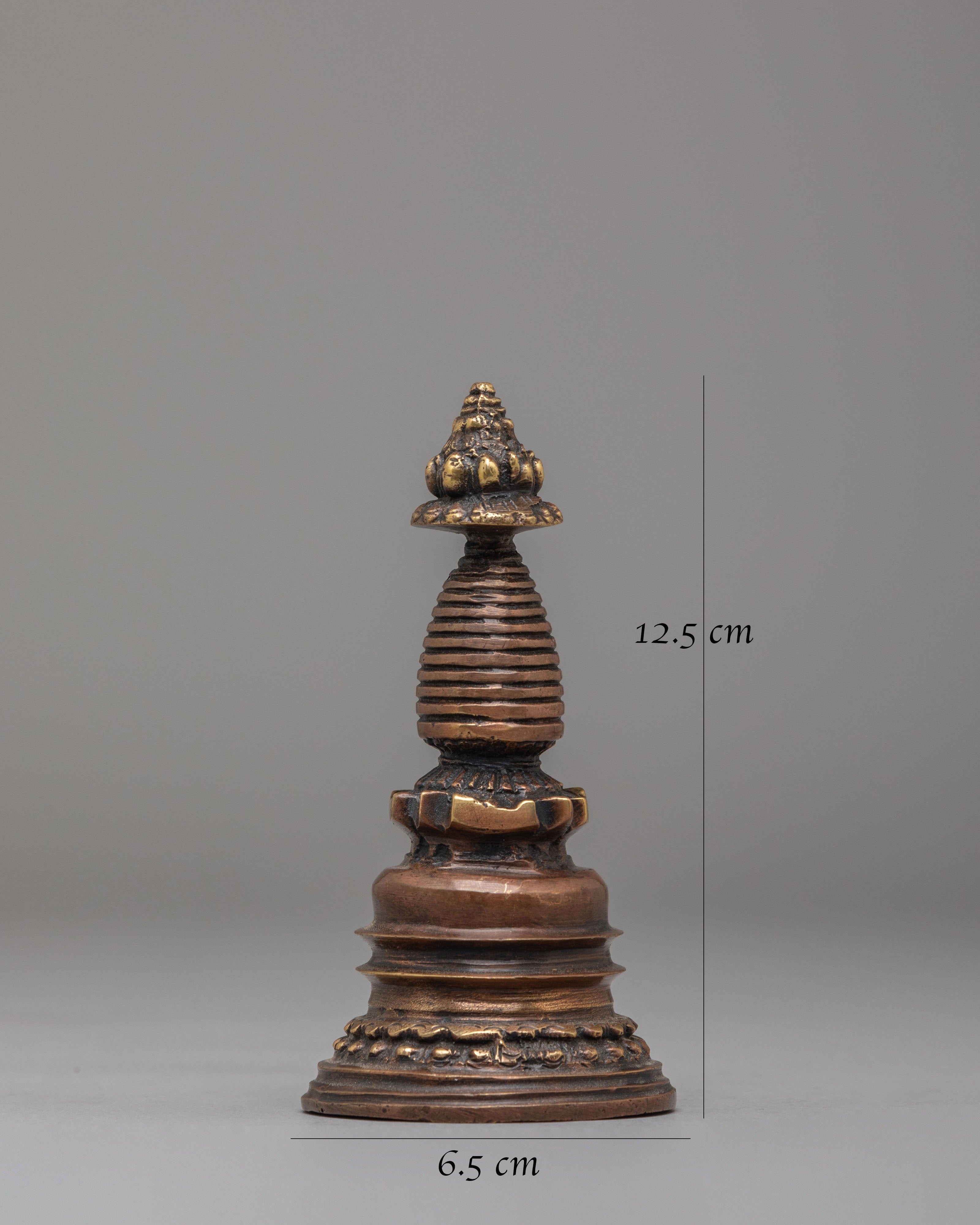 Spiritual Tibetan Kadampa Stupa | Handcrafted Sacred Artwork