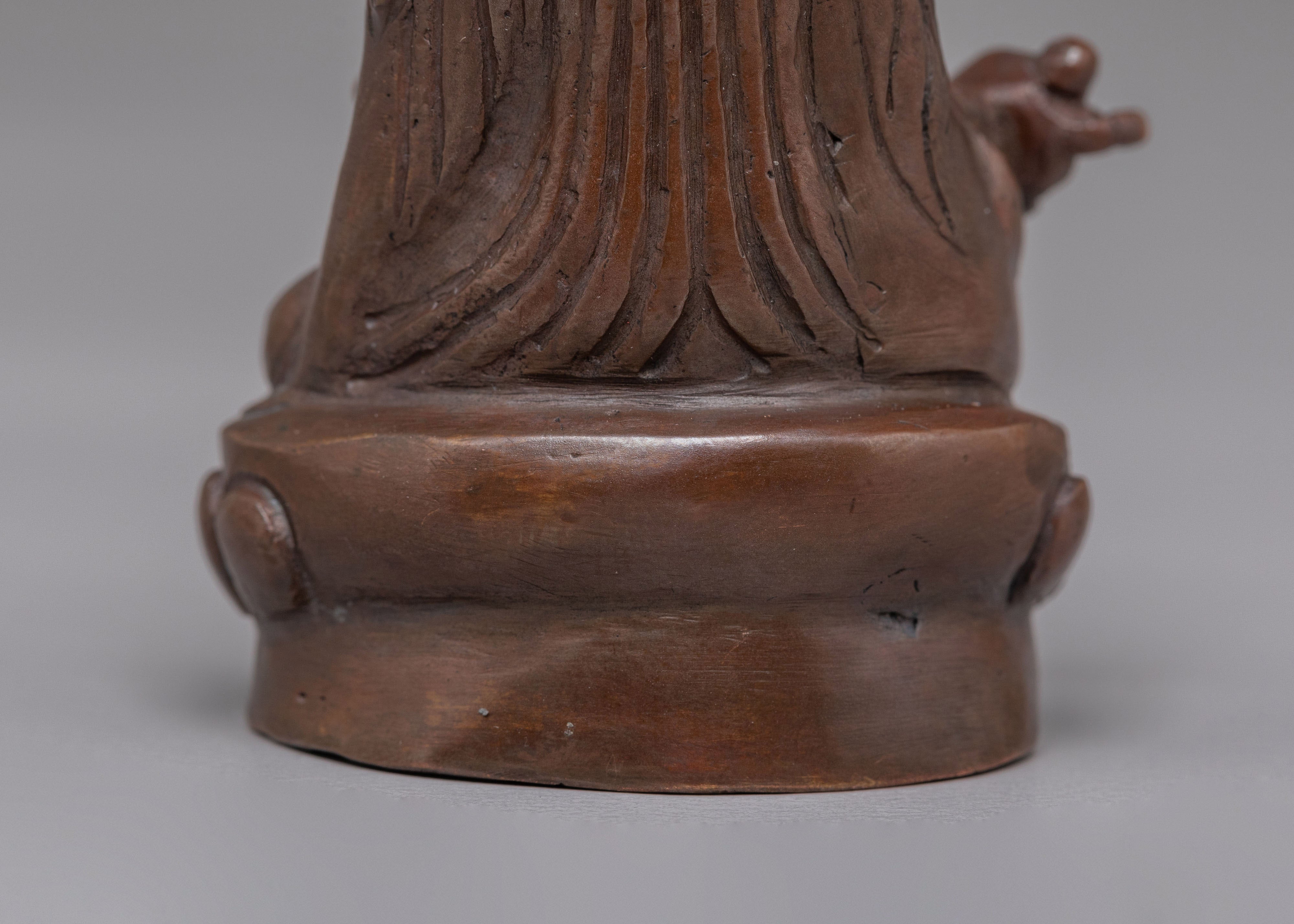 Machine-Made Guru Rinpoche Statue | Tibetan Buddhist Deity