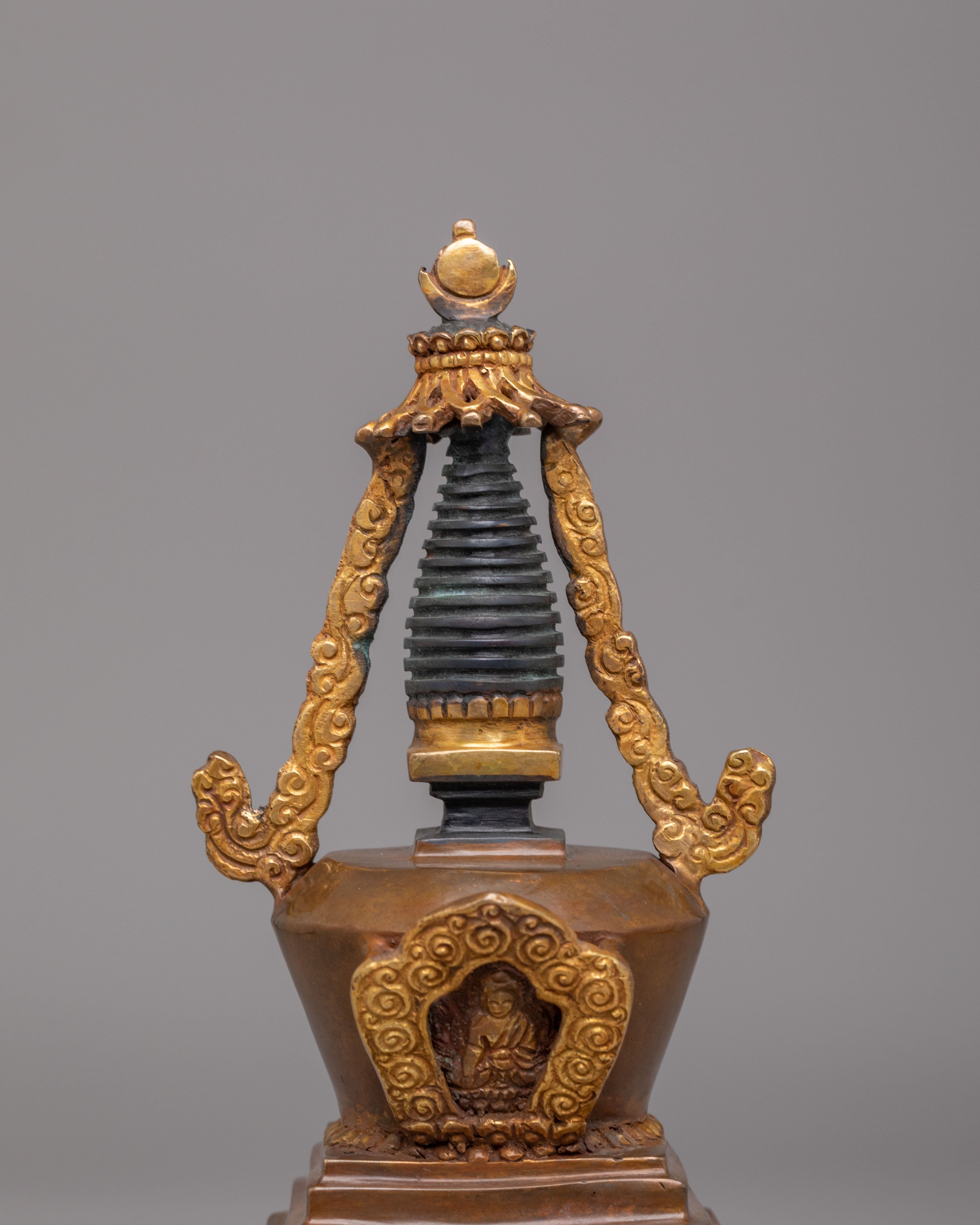 Tibetan Enlightenment Stupa For Altar | Buddhist Shrine Decor