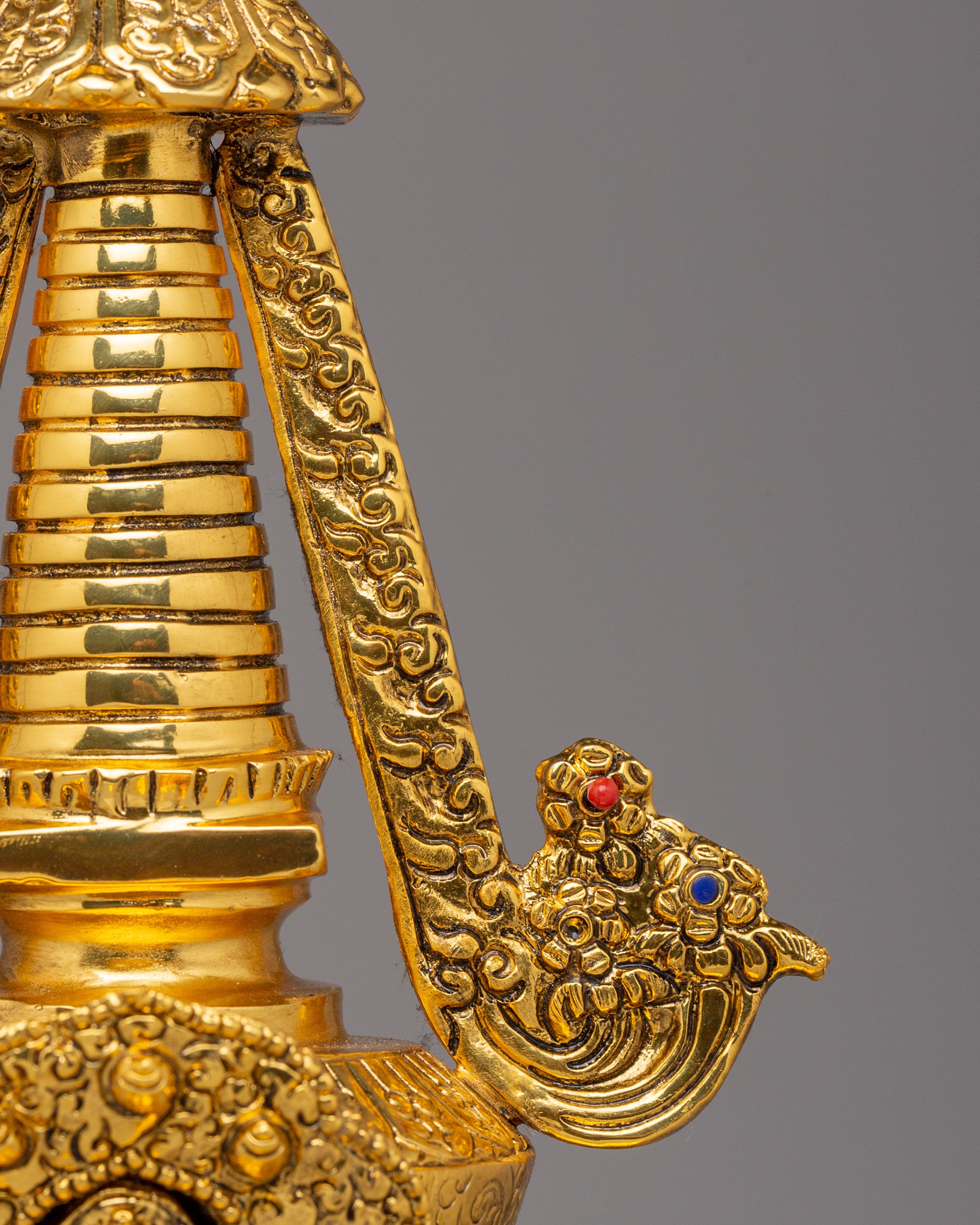 Spiritual Namgyal Chorten Stupa | Tibetan Copper Stupa for Spiritual Practice