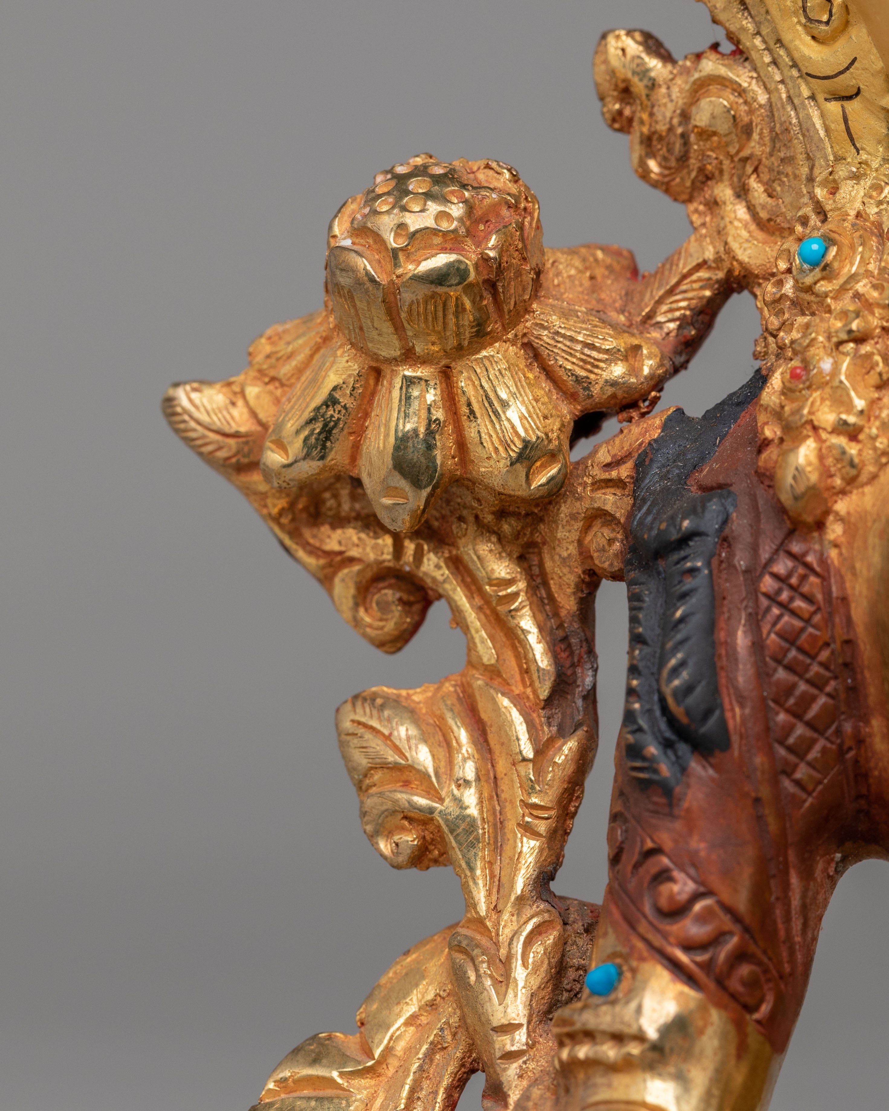 Buddhist Green Tara Deity Statue | Handmade Tibetan Art