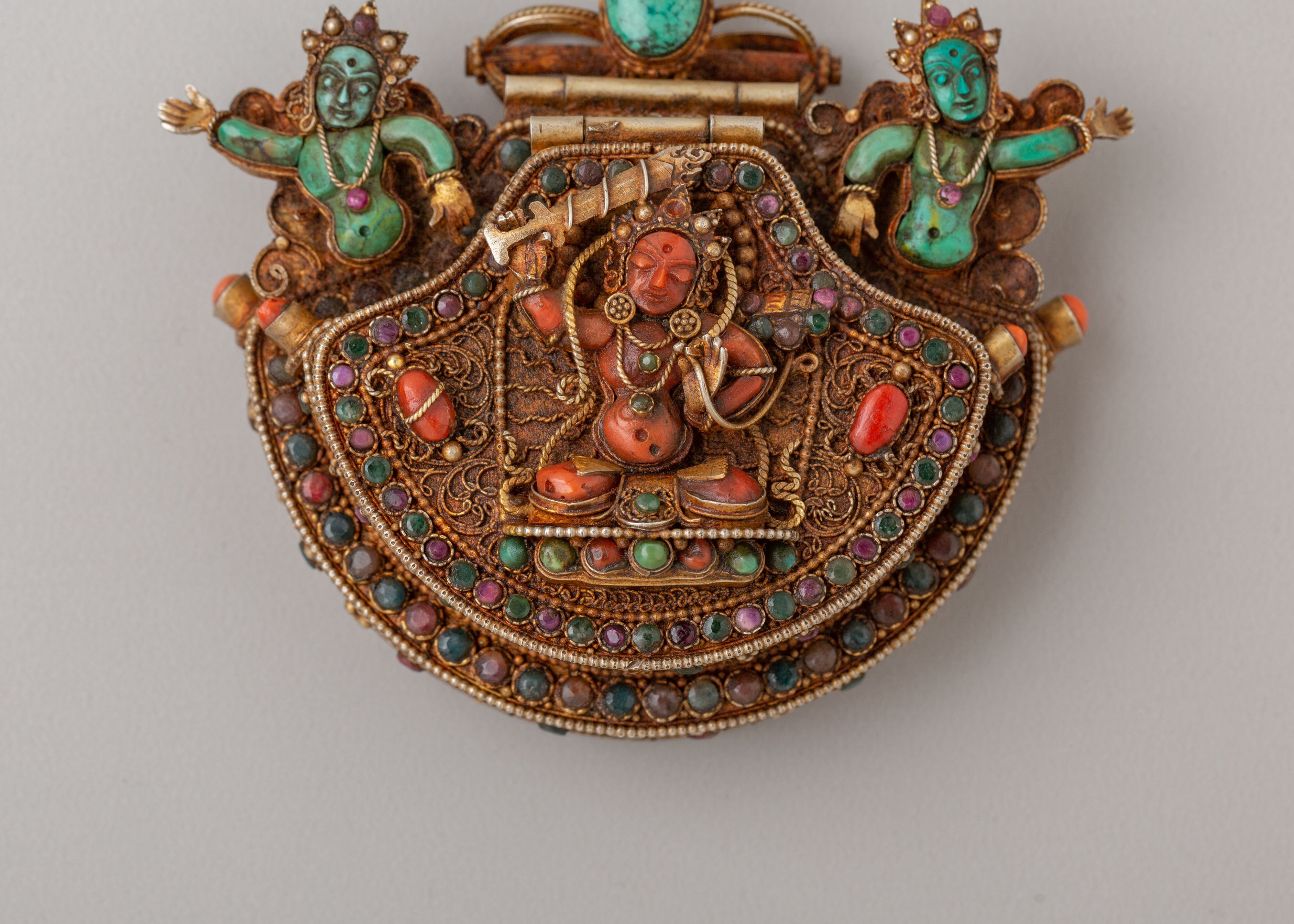 Manjushri Deity Ghau Box Locket | Symbol of Wisdom
