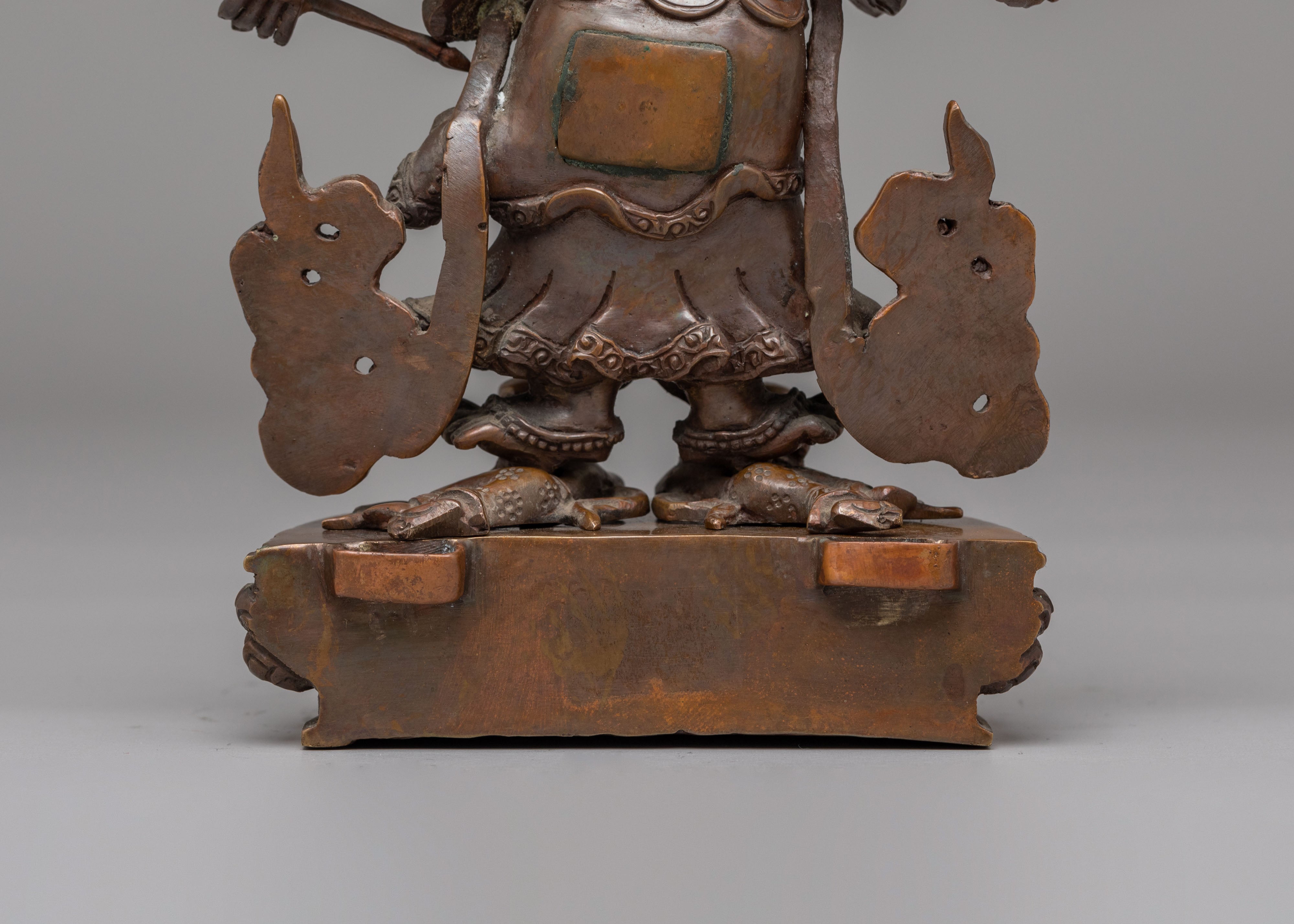 White Mahakala Protector Deity Statue | Symbol of Power and Protection