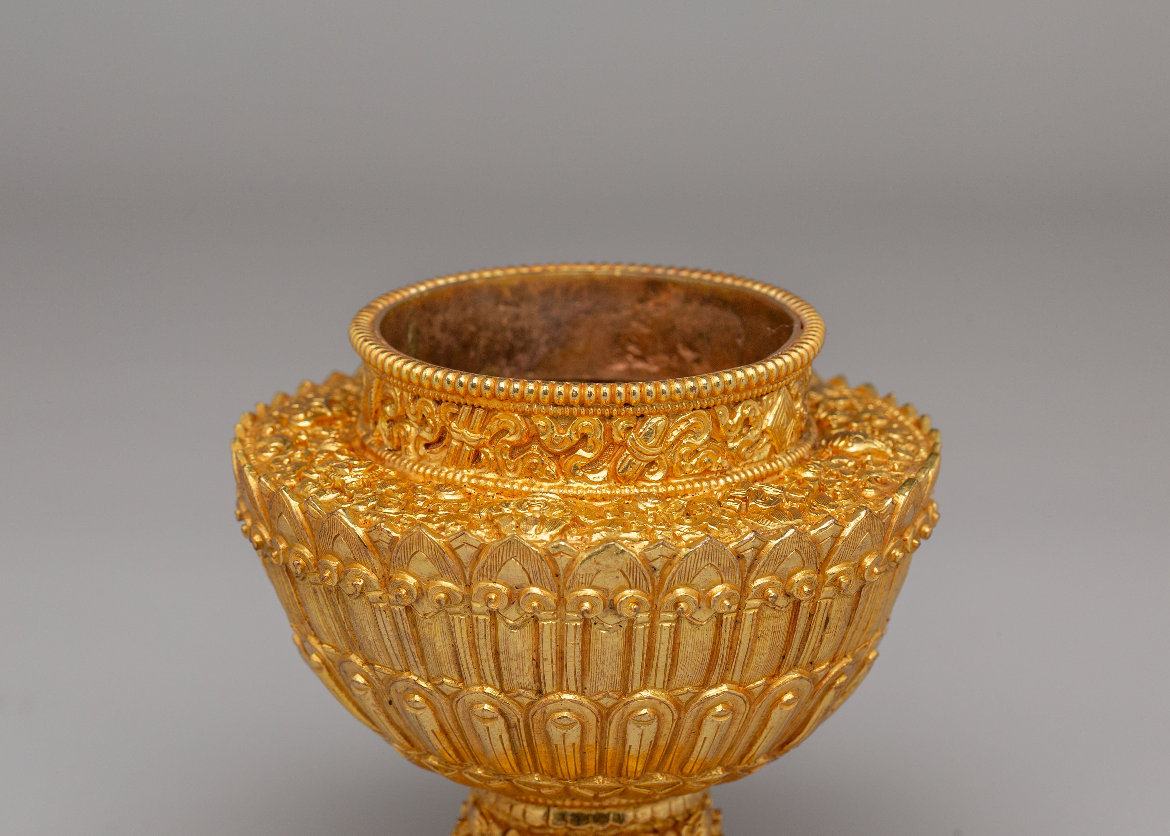 Rice Pot for Ritual Offering | Sacred Offering Vessel for Puja