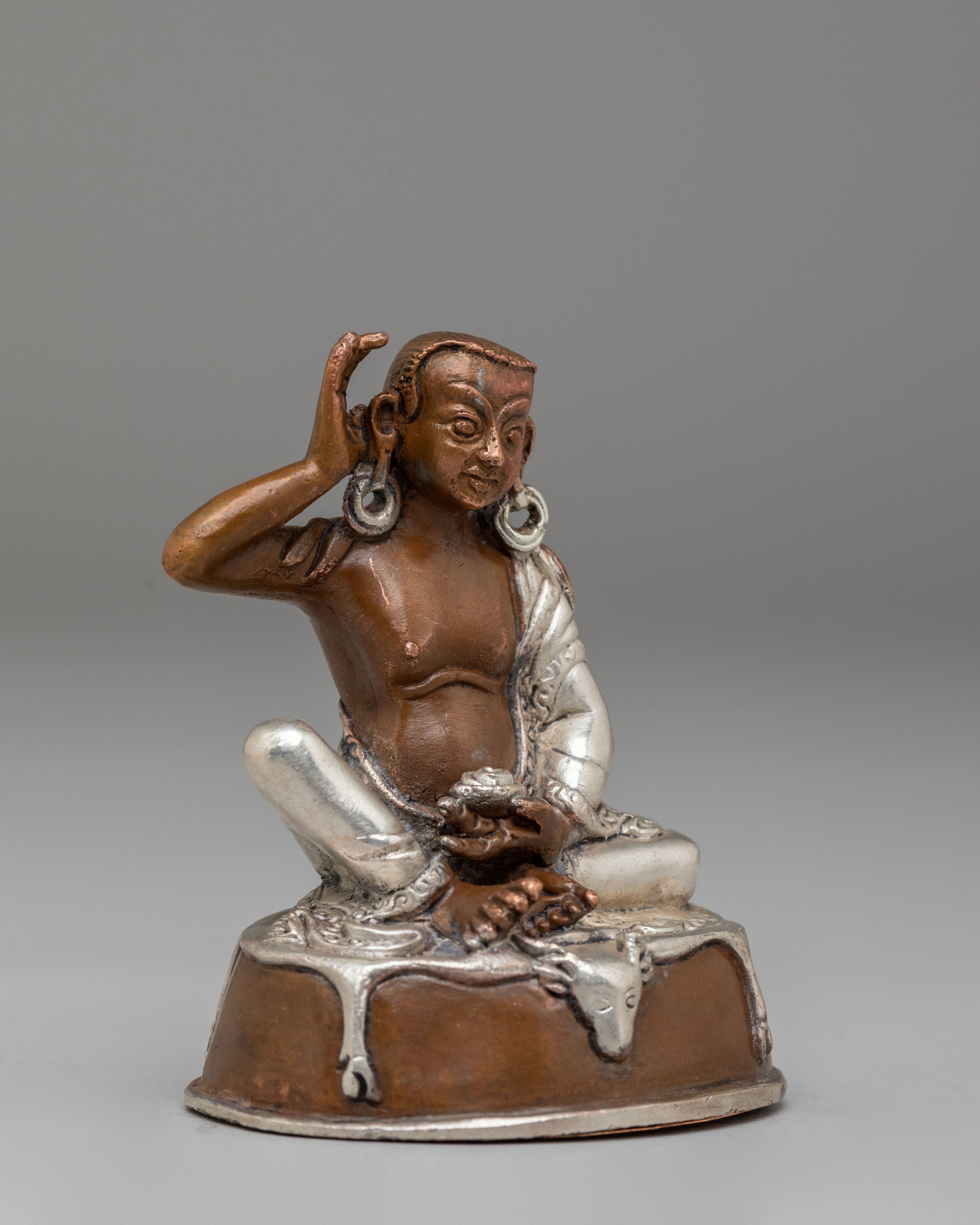Handcrafted Milarepa Statue | Sacred Tibetan Art for Altar & Meditation