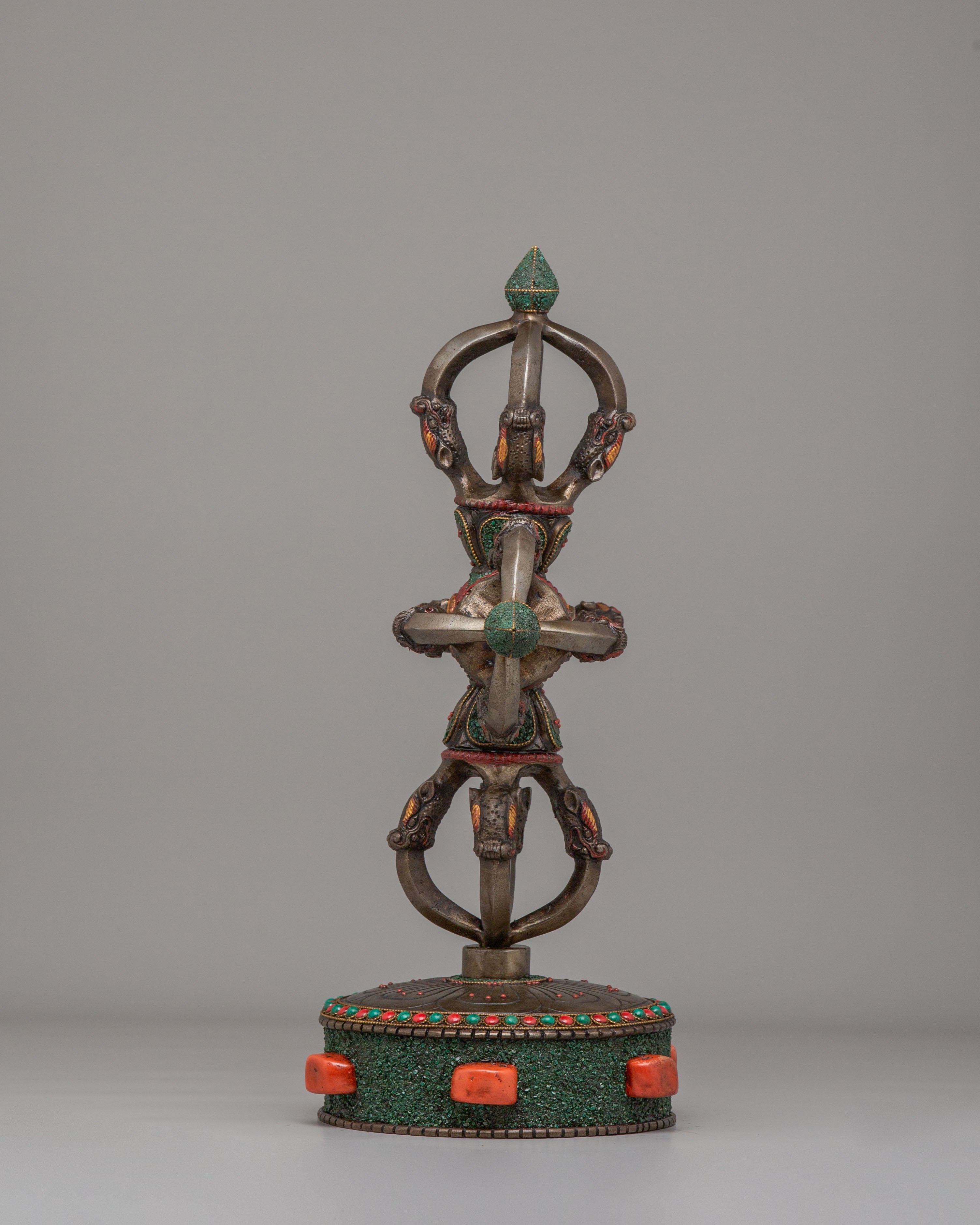 Buddhist Bishwo Vajra with Stand | Sacred Altar Symbol