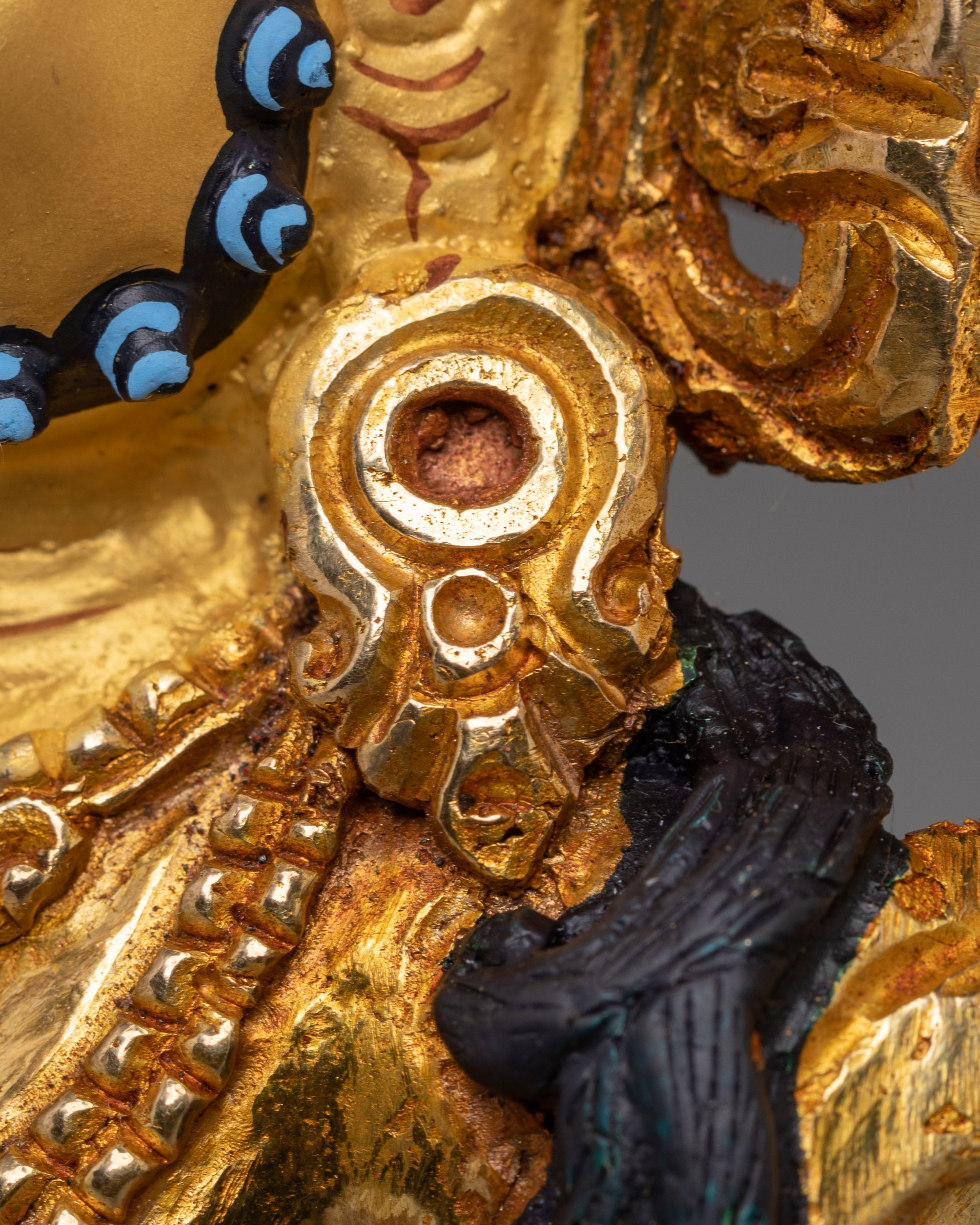 Handcrafted Copper Artwork of Dzambhala | Embodiment of Wealth