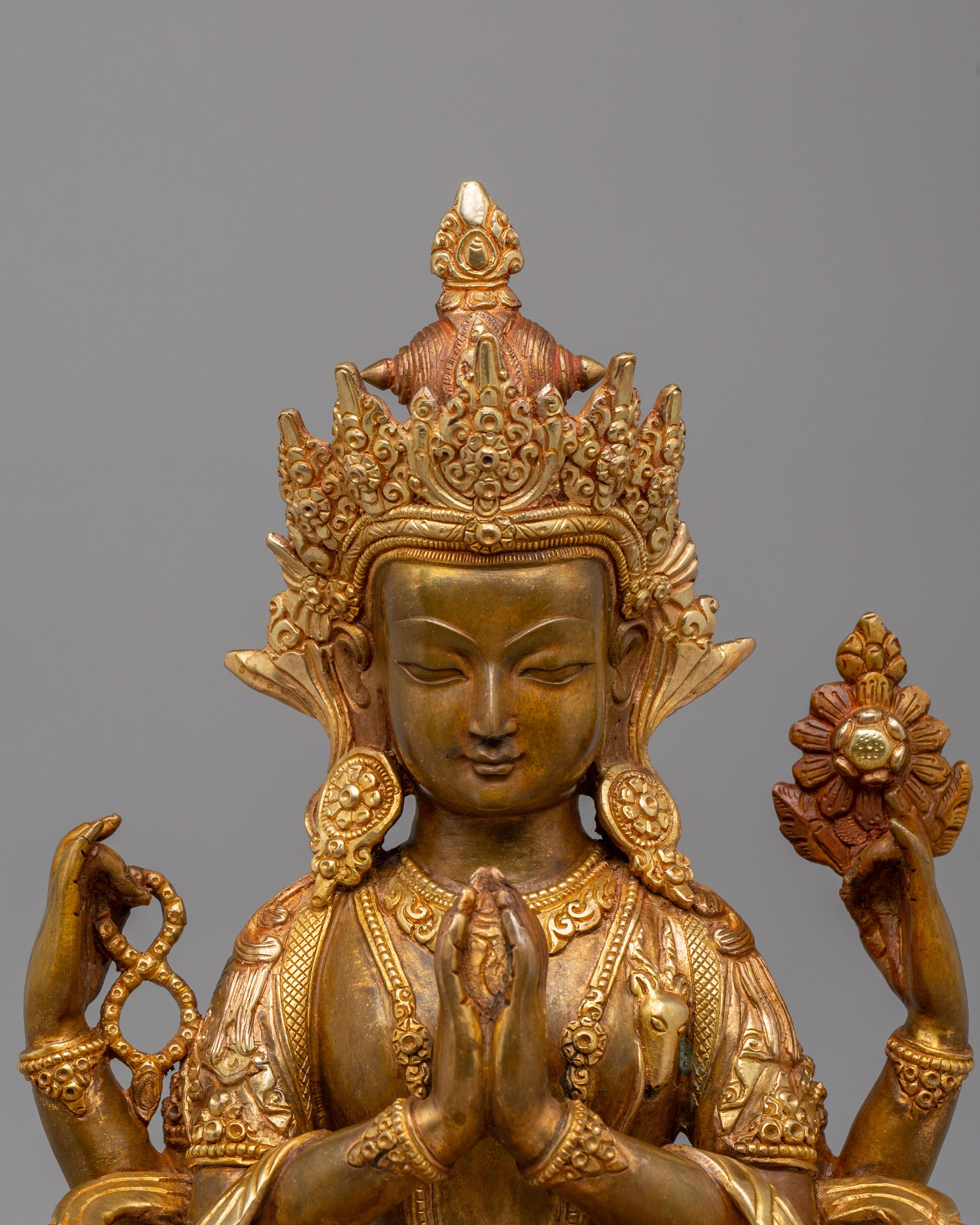 Avalokiteshvara Chenrezig Altar Statue | Bodhisattva of Infinite Compassion