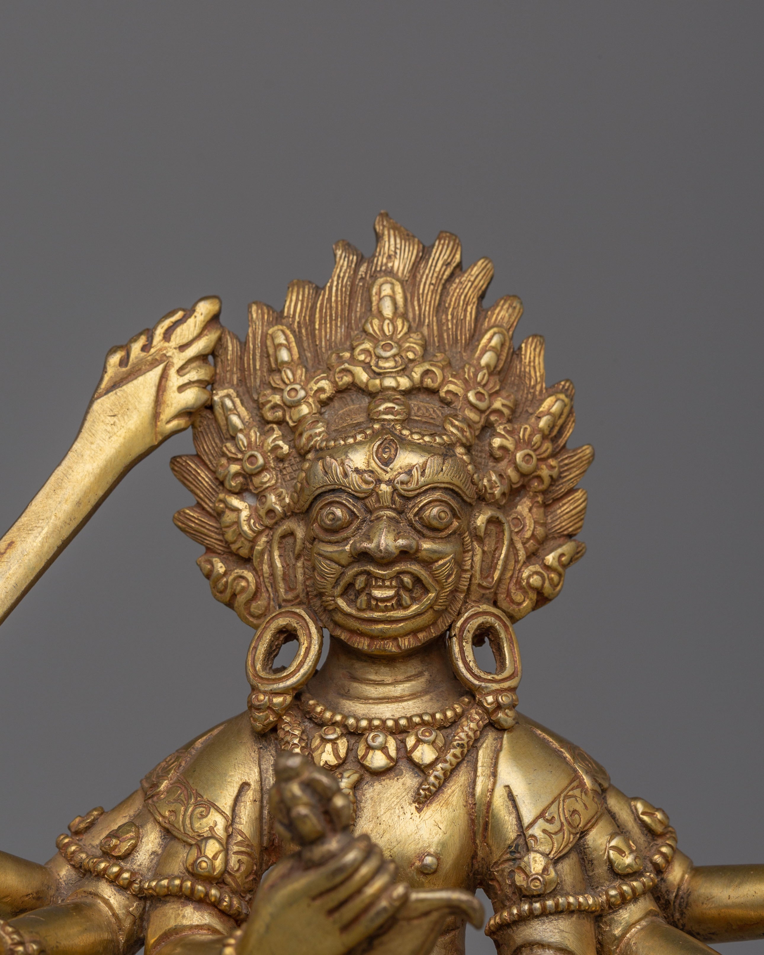 Handmade Mahakala Buddhist Phurba | Sacred Tibetan Ritual Dagger