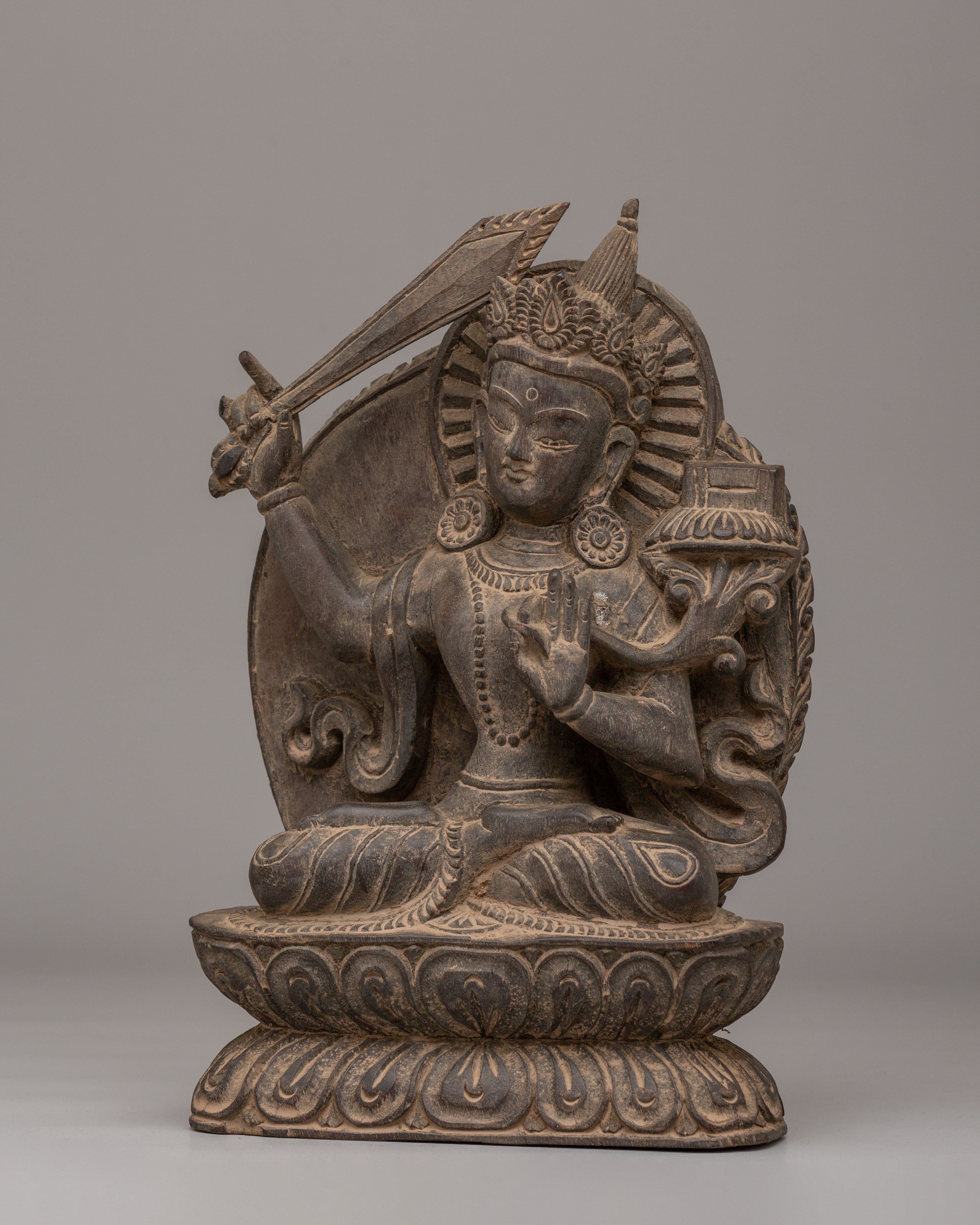 Sacred Manjushri Deity Statue | Bodhisattva of Wisdom