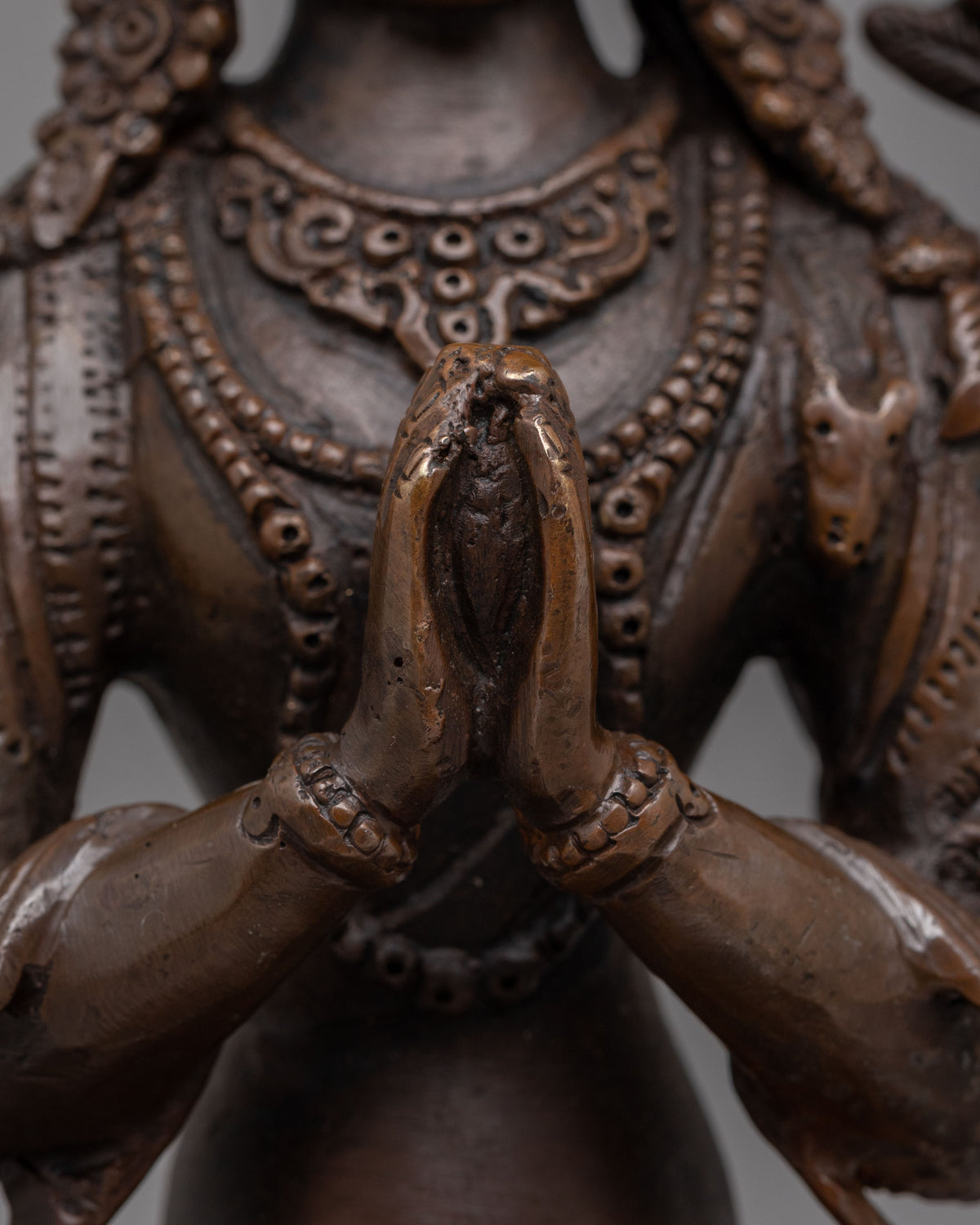 Tibetan Bodhisattva Chenrezig Statue | Handcrafted Tibetan Buddhist Art