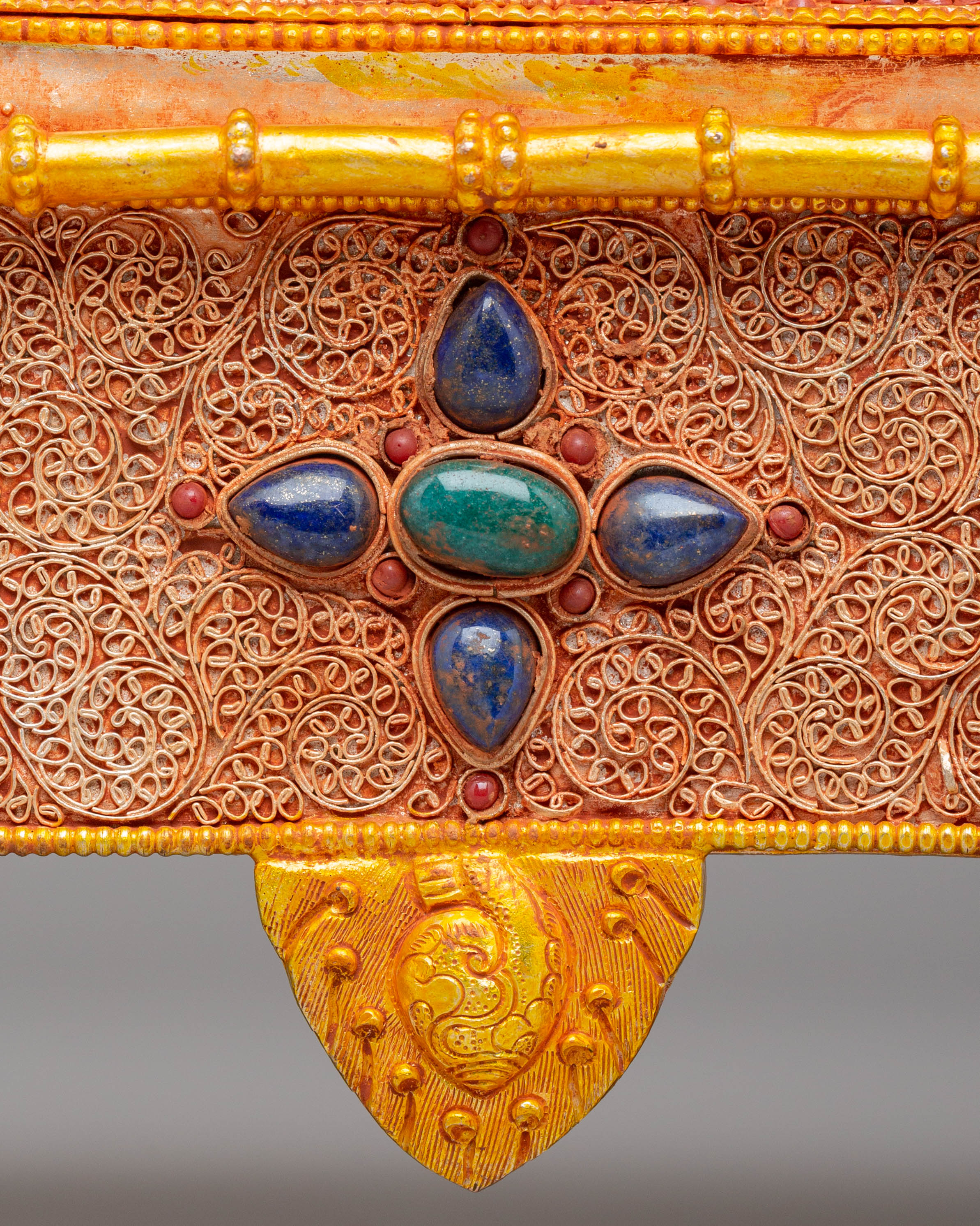 Himalayan Buddhist Treasure Box | Handcrafted Tibetan Decor