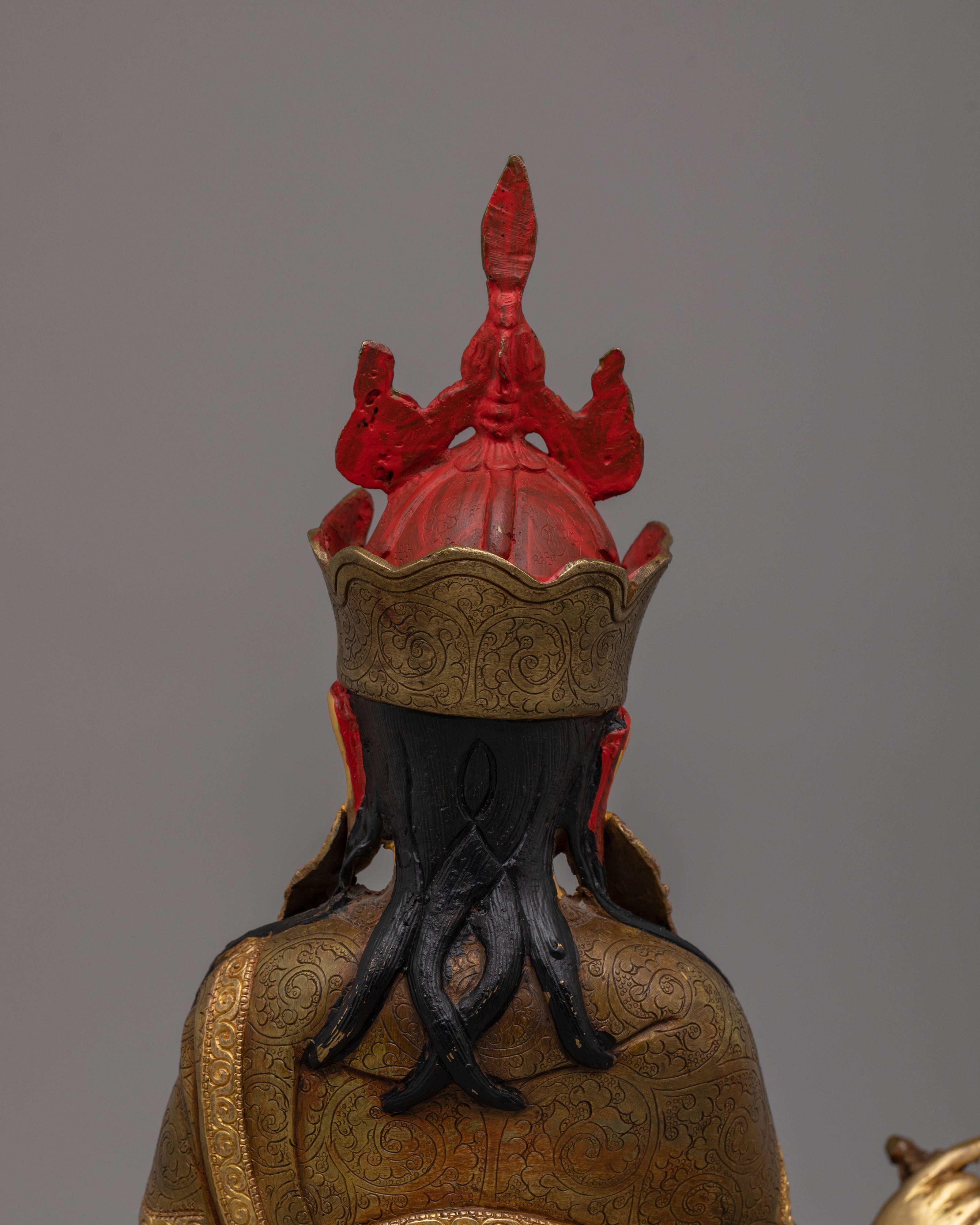 Sacred Guru Rinpoche Statue | Handcrafted Tibetan Deity Figure