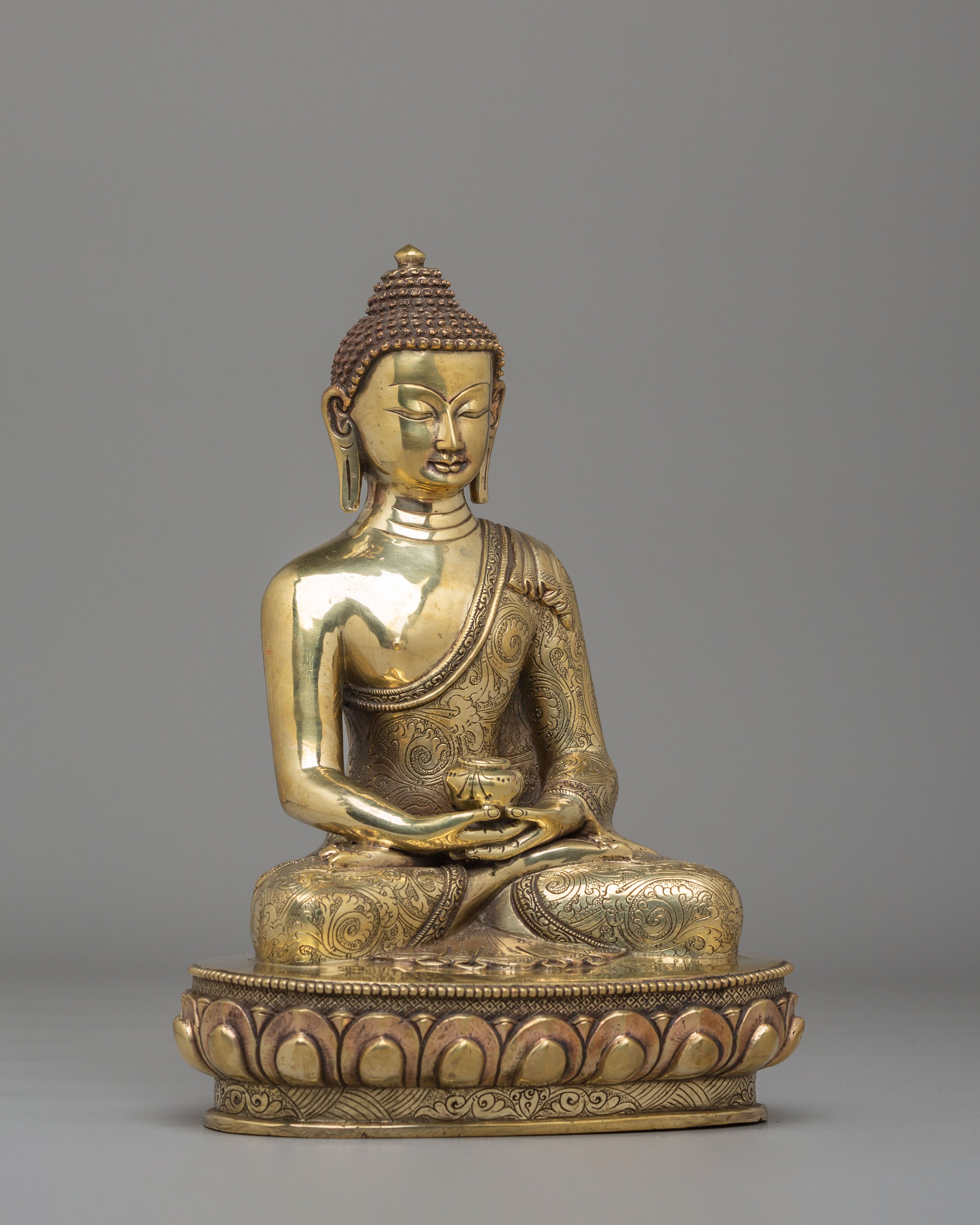 Sacred Shakyamuni Buddha Figurine | Traditional Handcrafted Art