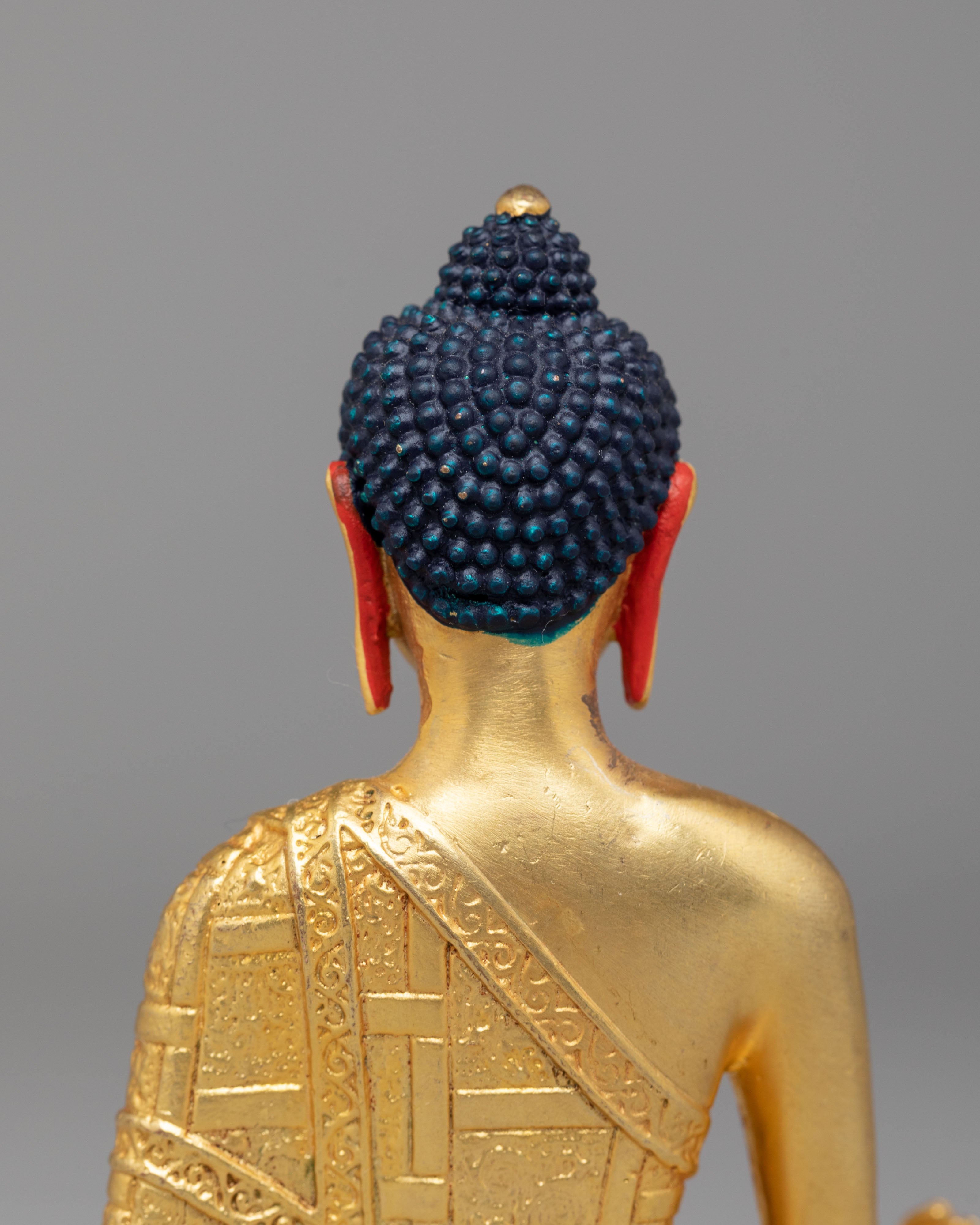 Sacred Medicine Buddha Deity Statue | Sangye Menla Altar Statue