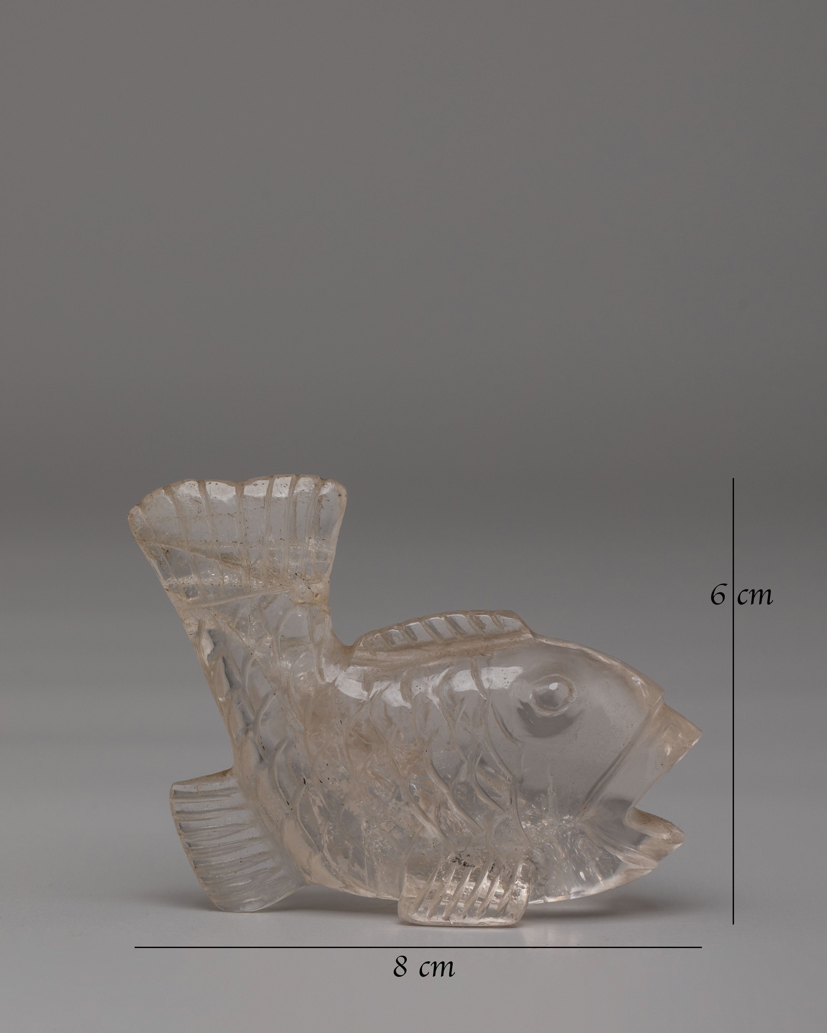 Handcrafted Crystal Fish Sculpture | A Symbol of Wisdom & Tranquility
