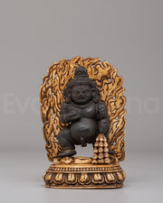 Sacred Black Dzambhala Statue