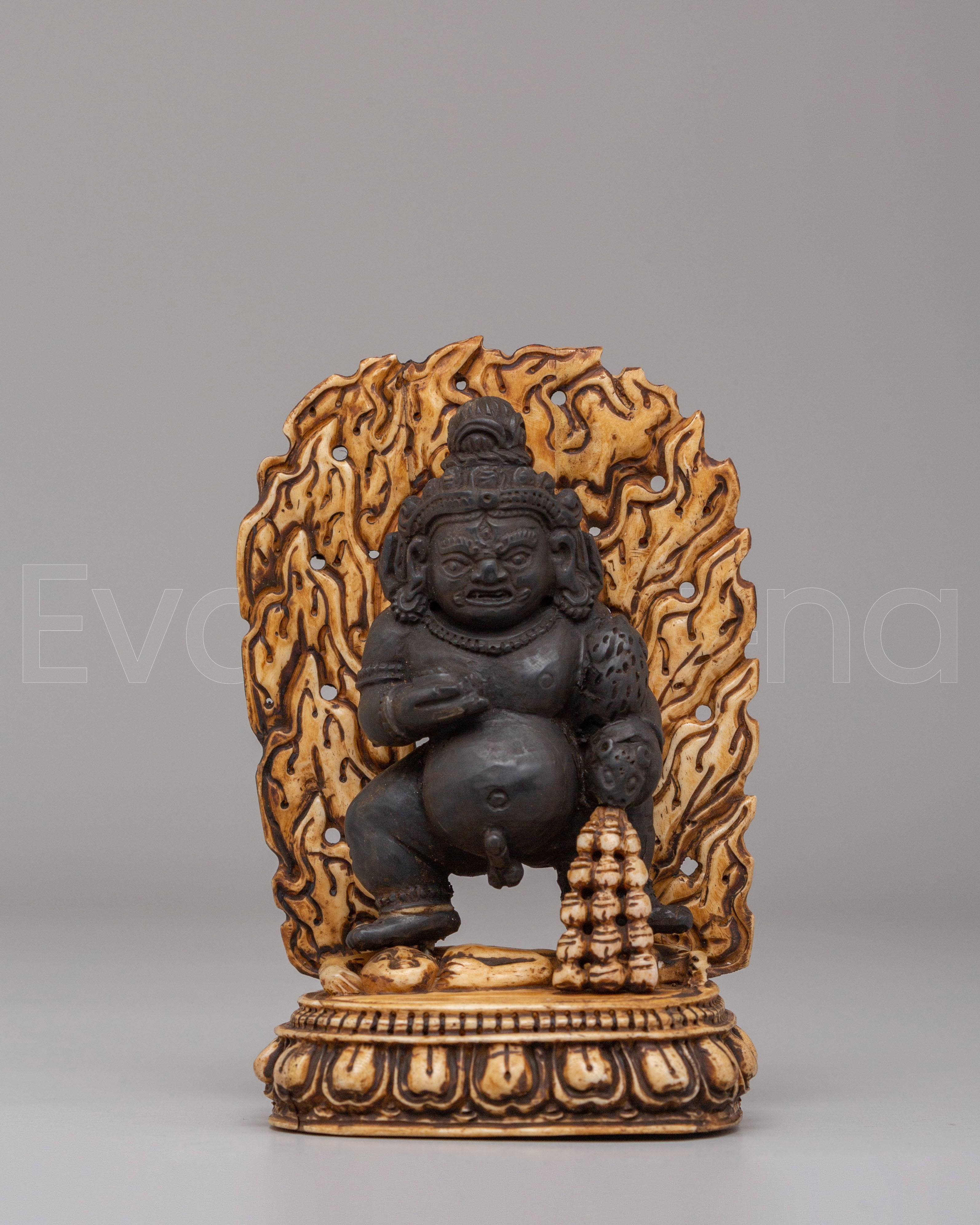 Sacred Black Dzambhala Statue