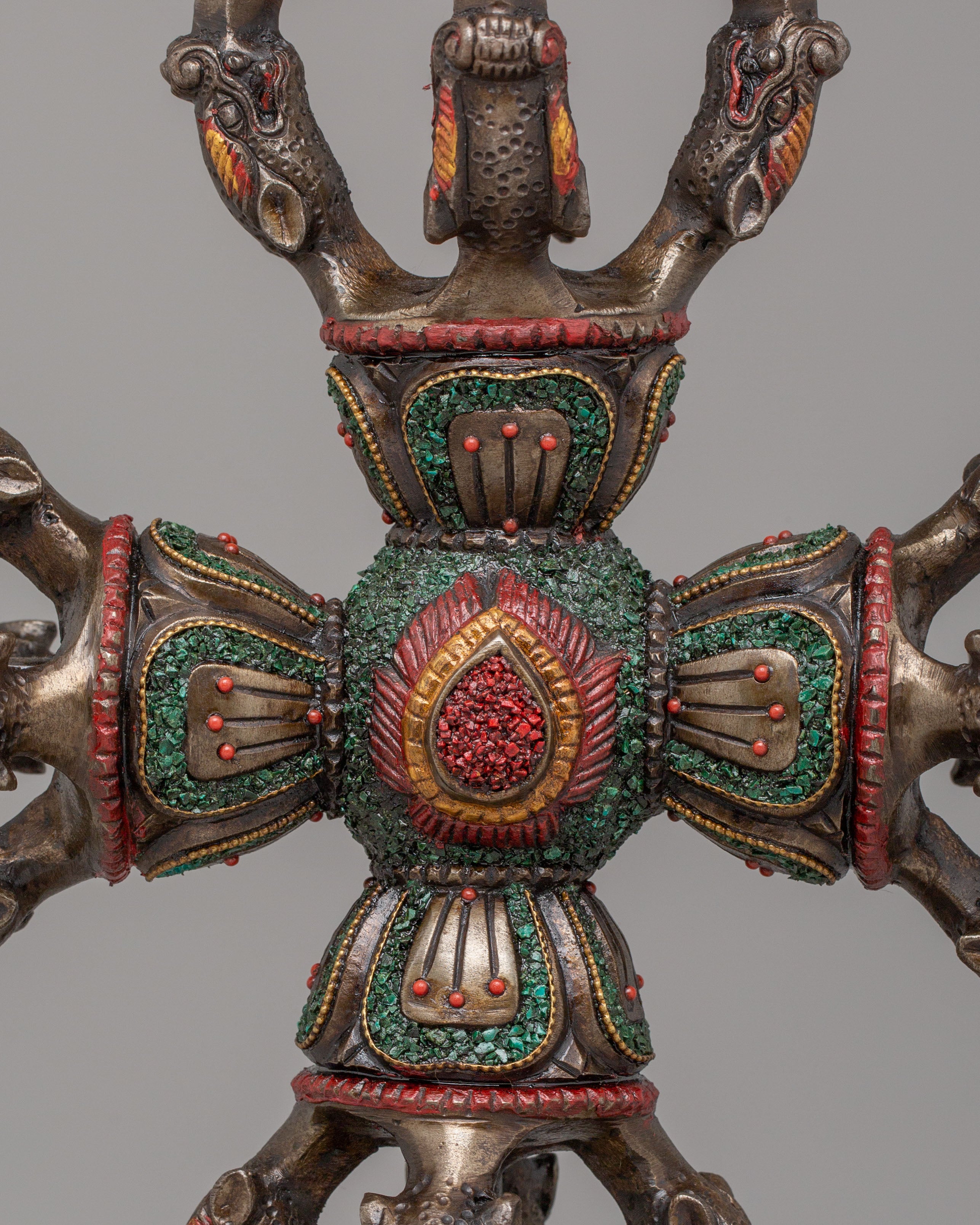 Buddhist Bishwo Vajra with Stand | Sacred Altar Symbol