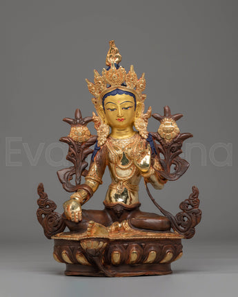Tibetan Green Tara Protection Statue
