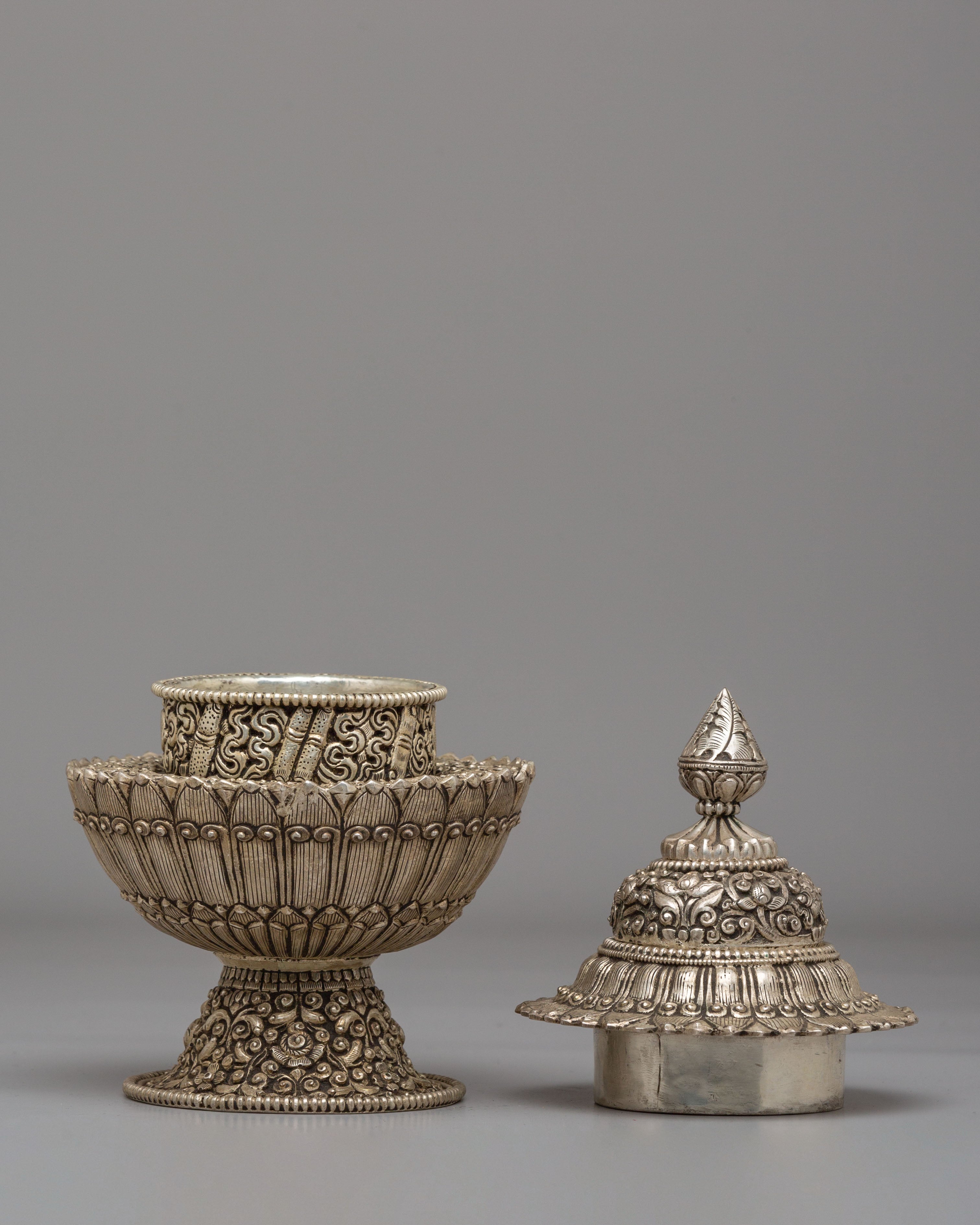 Buddhist Offerings Rice Pot | Sacred Ritual Offering Pot