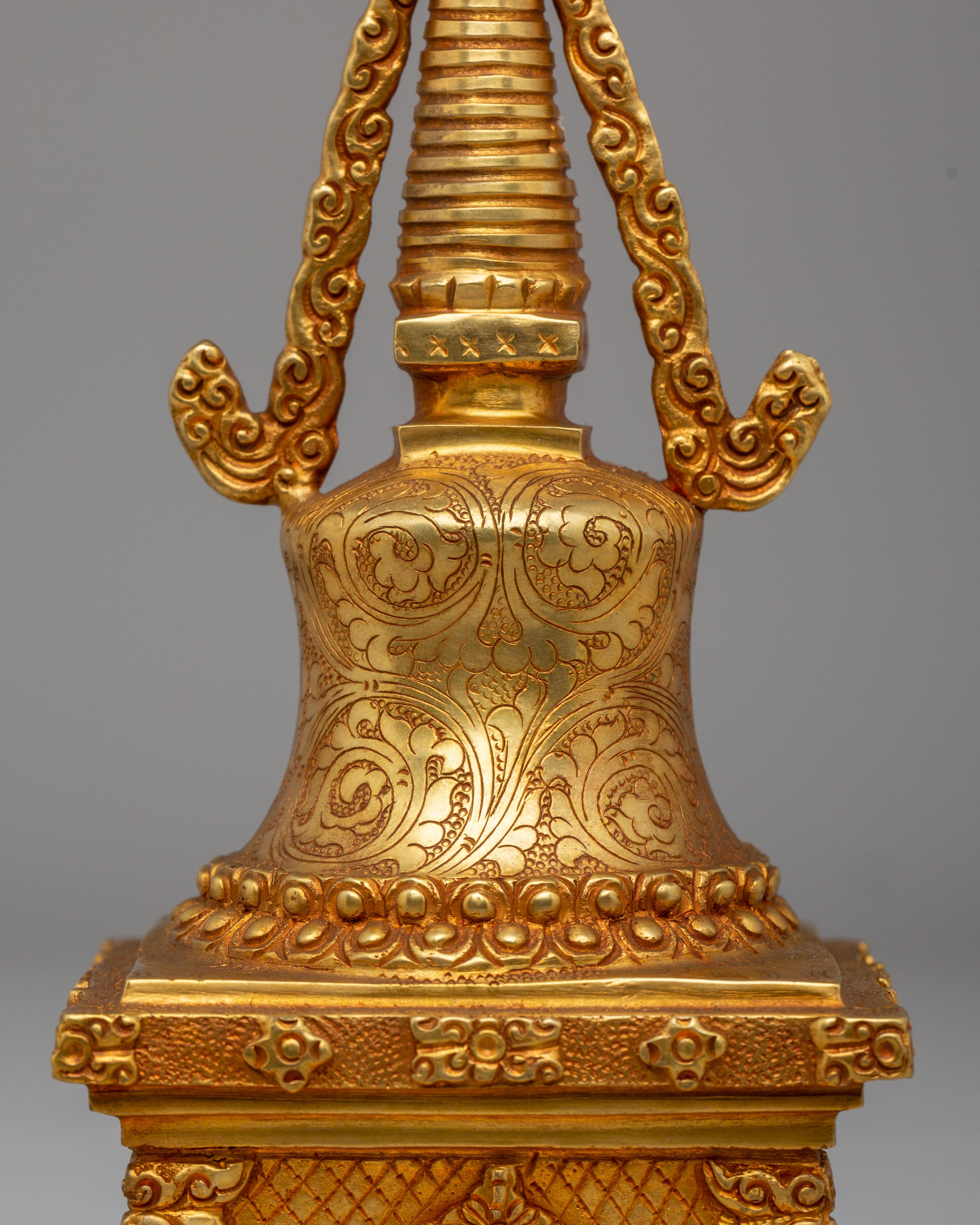 Handcrafted Sacred Tibetan Stupa | Parinirvana Stupa