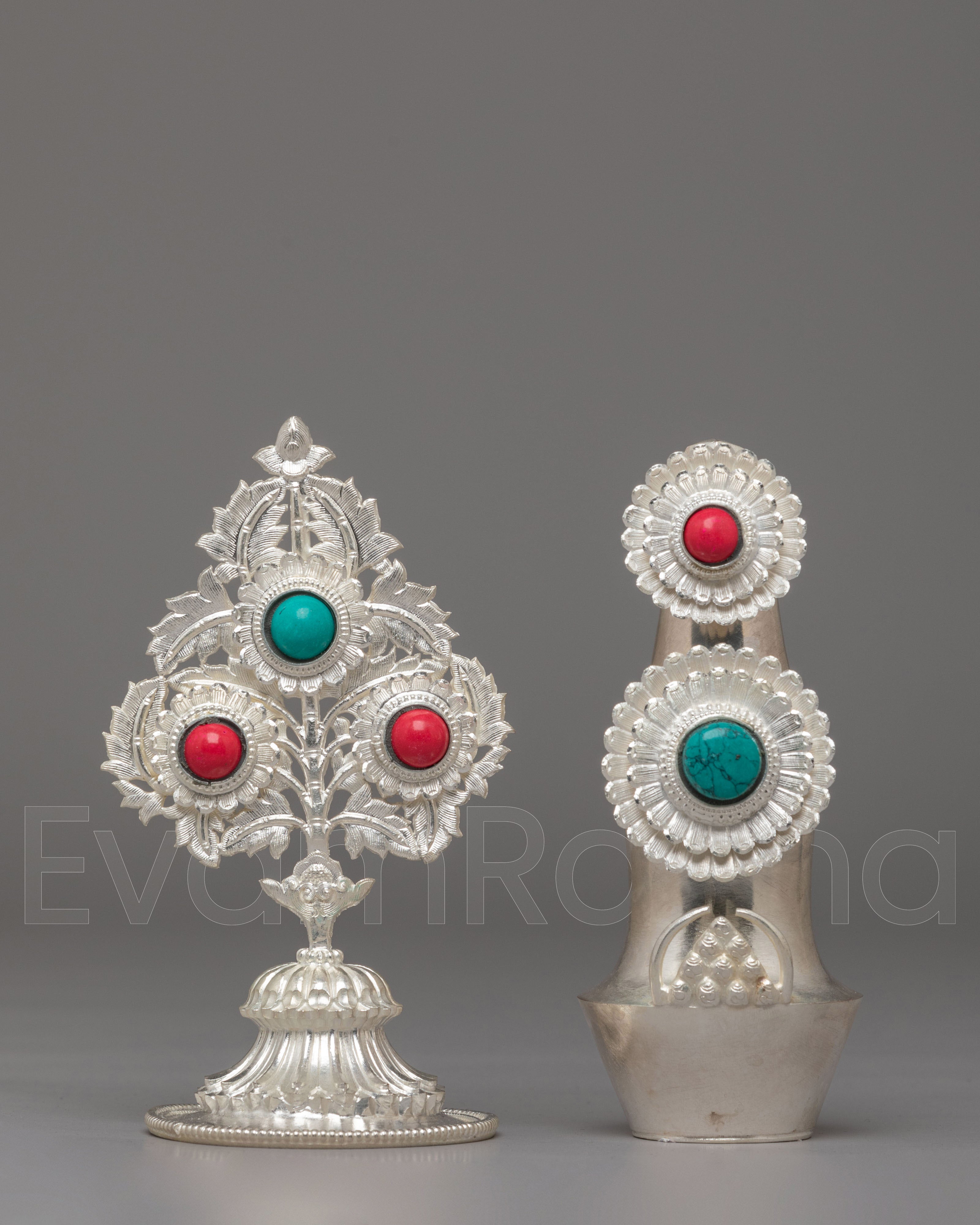 Traditional Flower and Torma Offering Set