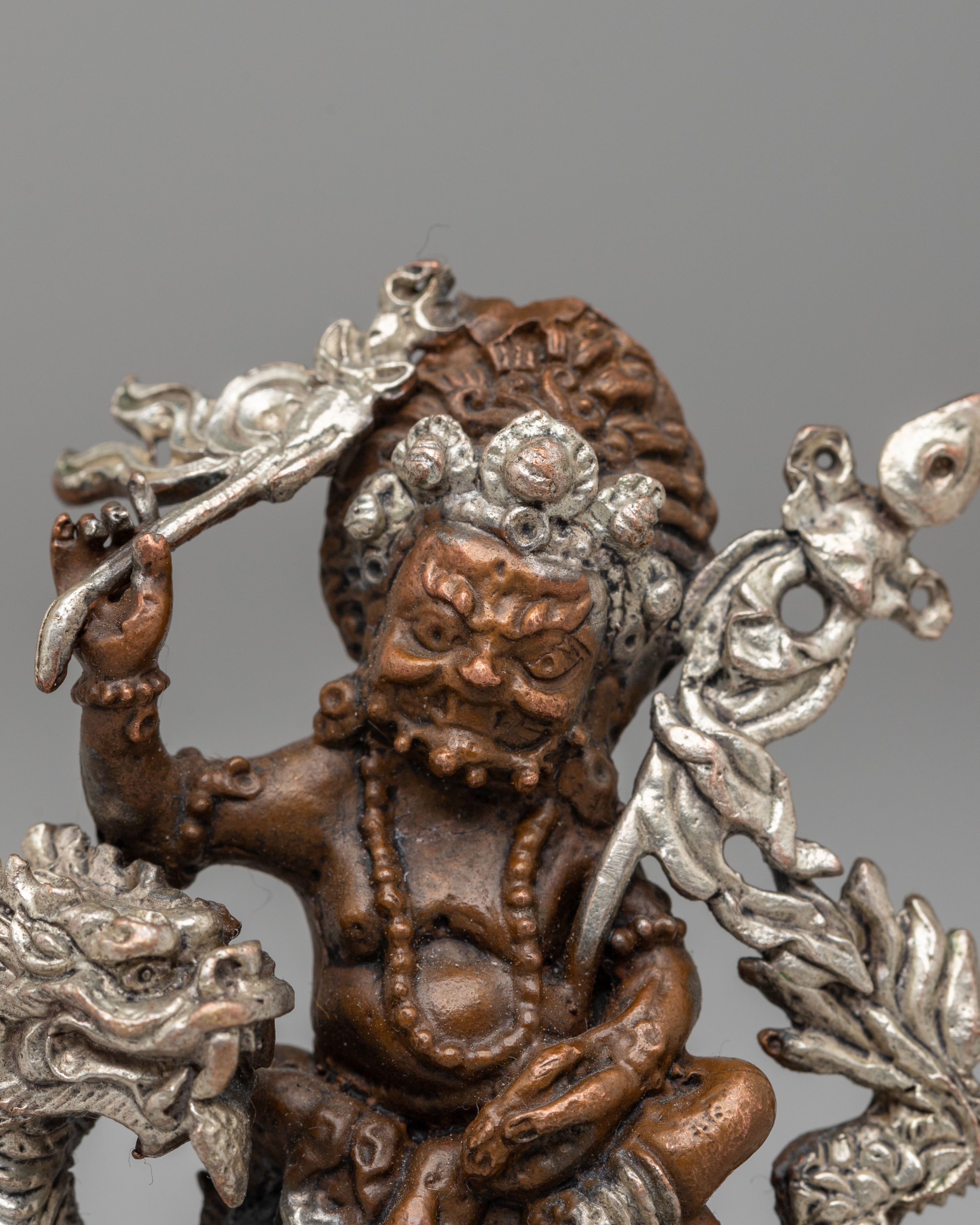 White Dzambhala Deity Statue | Buddhist Wealth God Sculpture