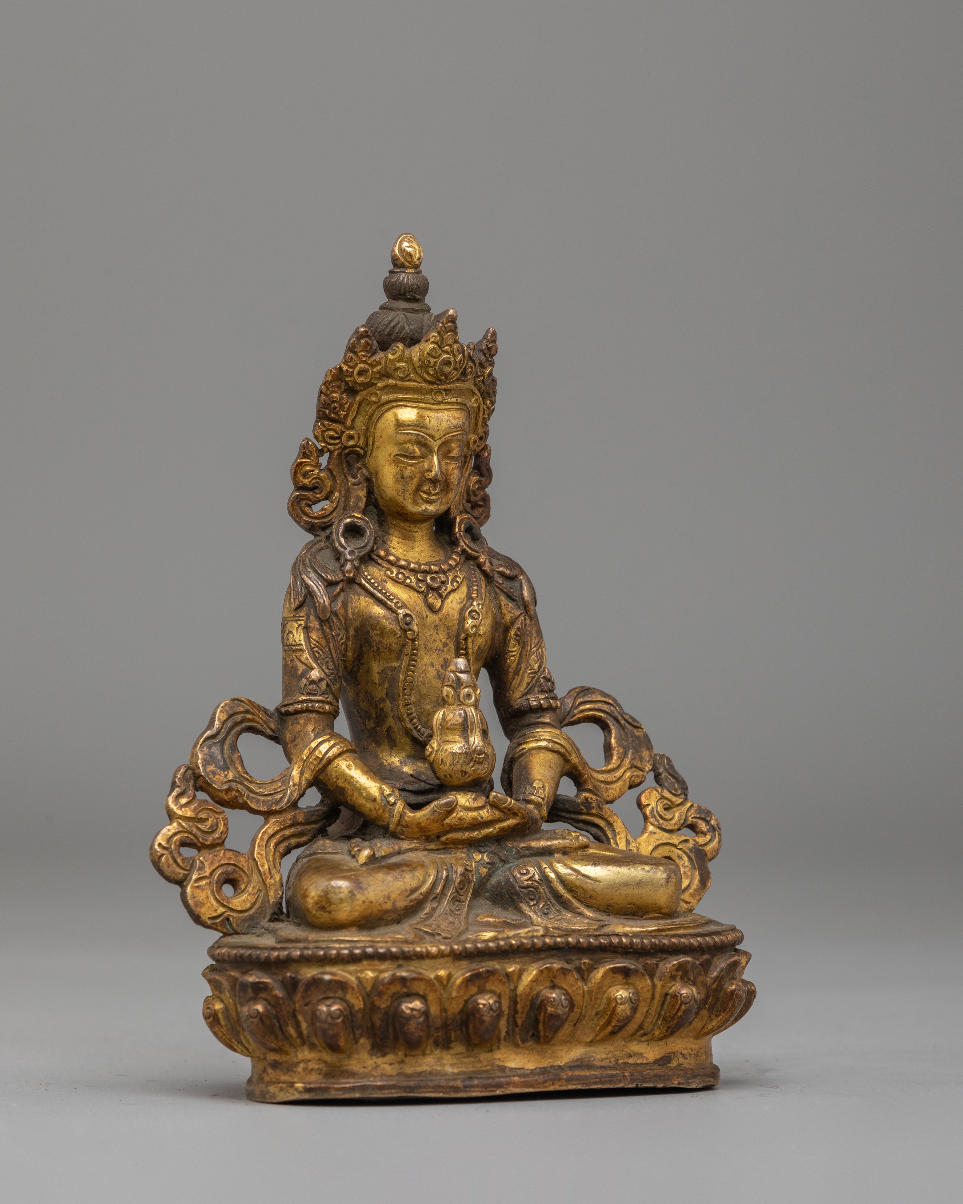 Himalayan Amitayus Buddha Sculpture | Symbol of Longevity and Wisdom