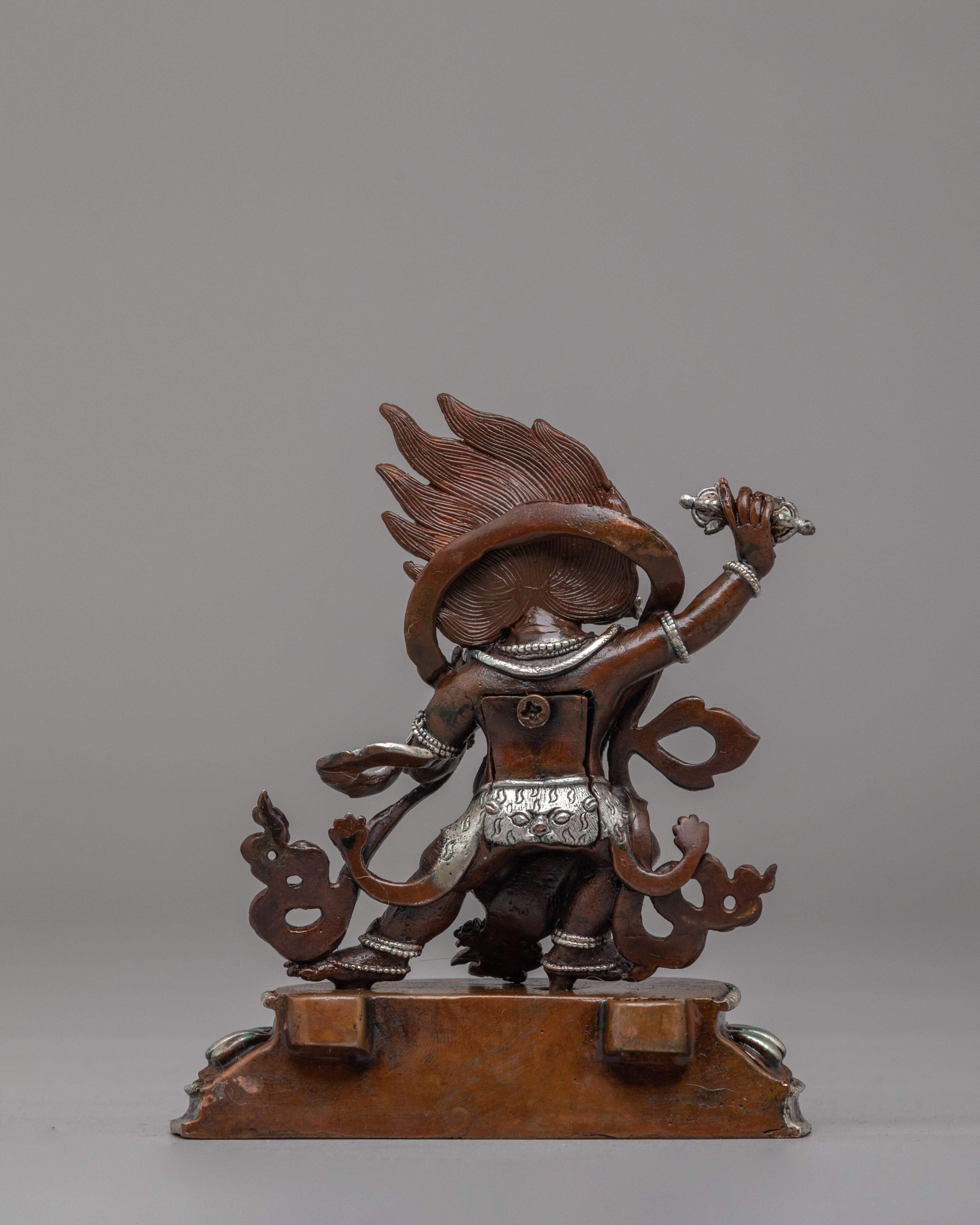 Machine Made Vajrapani Deity Statue | Buddhist Protector Sculpture
