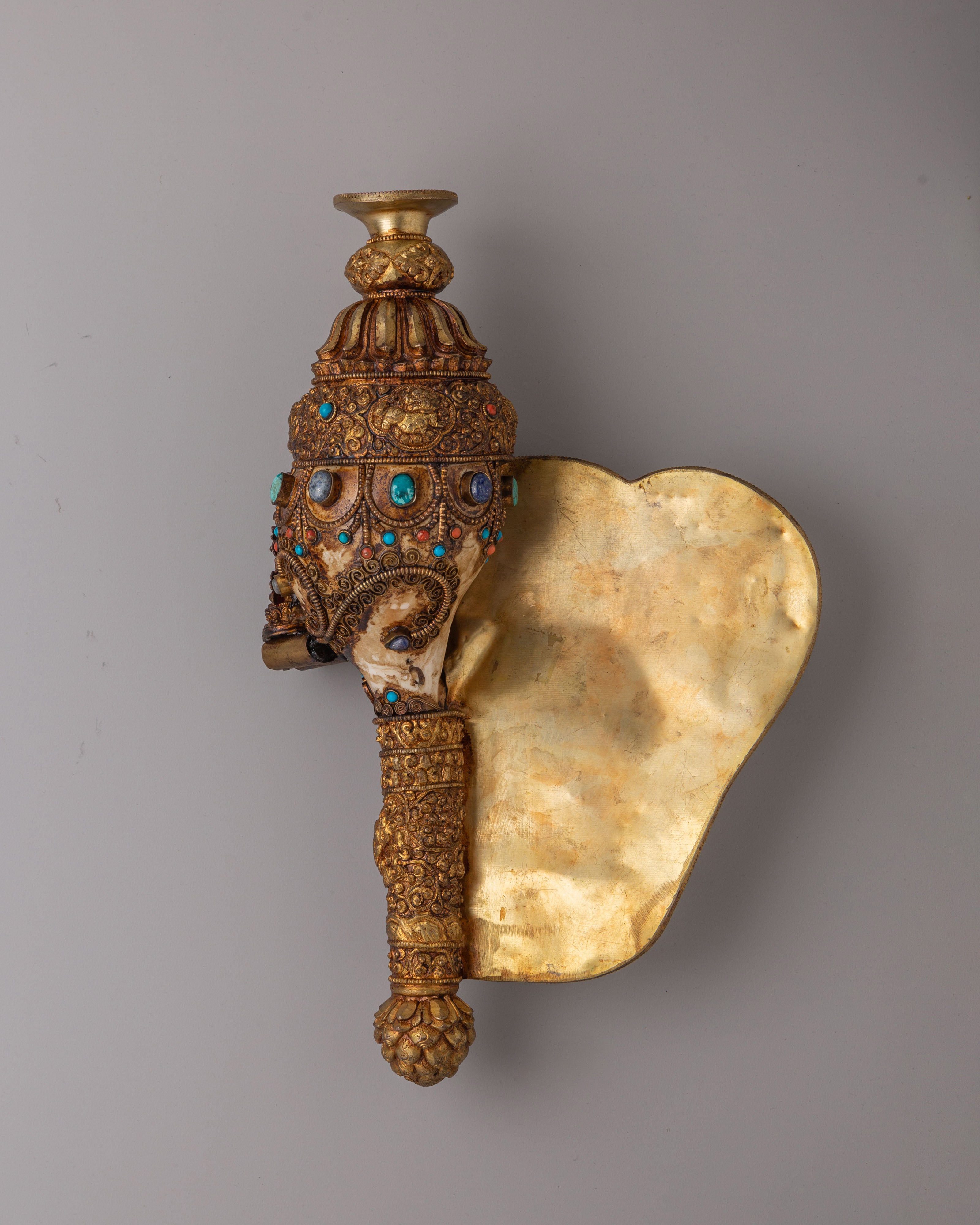 Handmade Conch for Rituals | Sacred Conch Shell