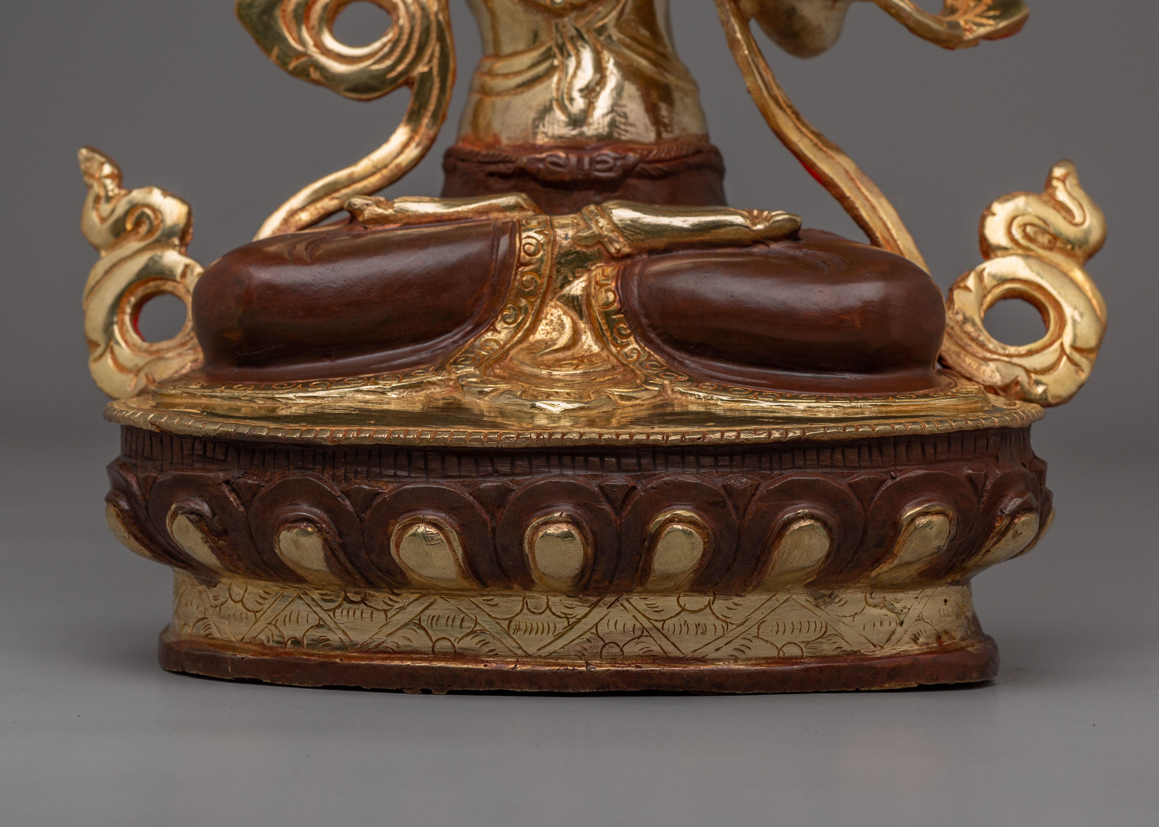 Traditional Manjushri Wisdom Deity Statue | Handcrafted Artwork for Spiritual Harmony
