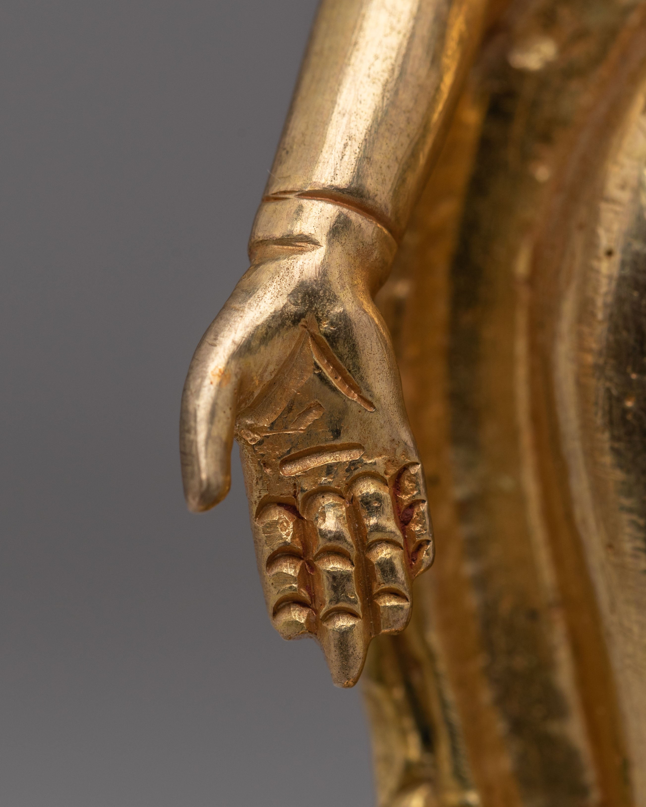 Handcrafted Copper Dipankara Statue | Sacred Tibetan Buddha
