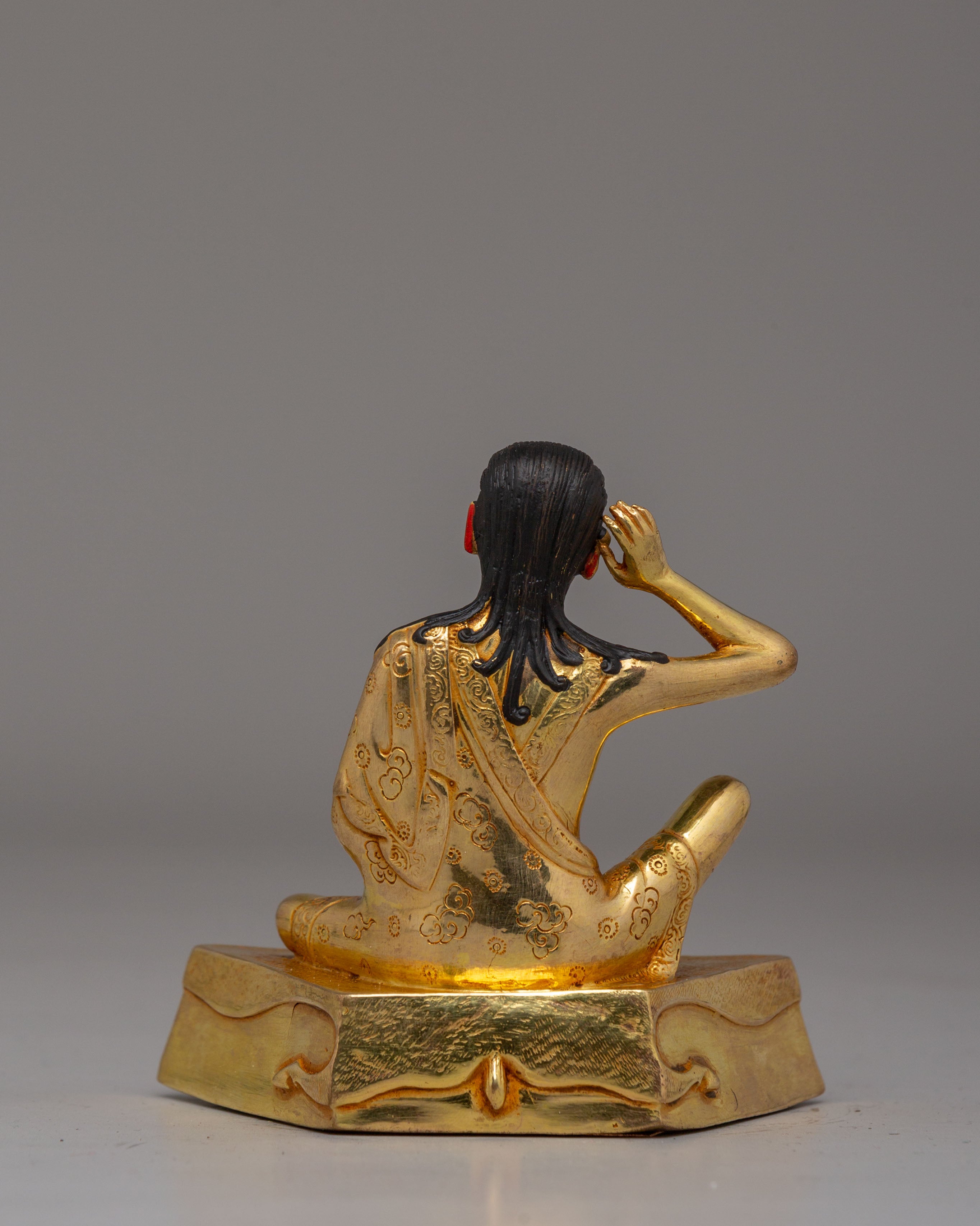 Sacred Milarepa Buddhist Master Statue | Tibetan Yogi Sculpture