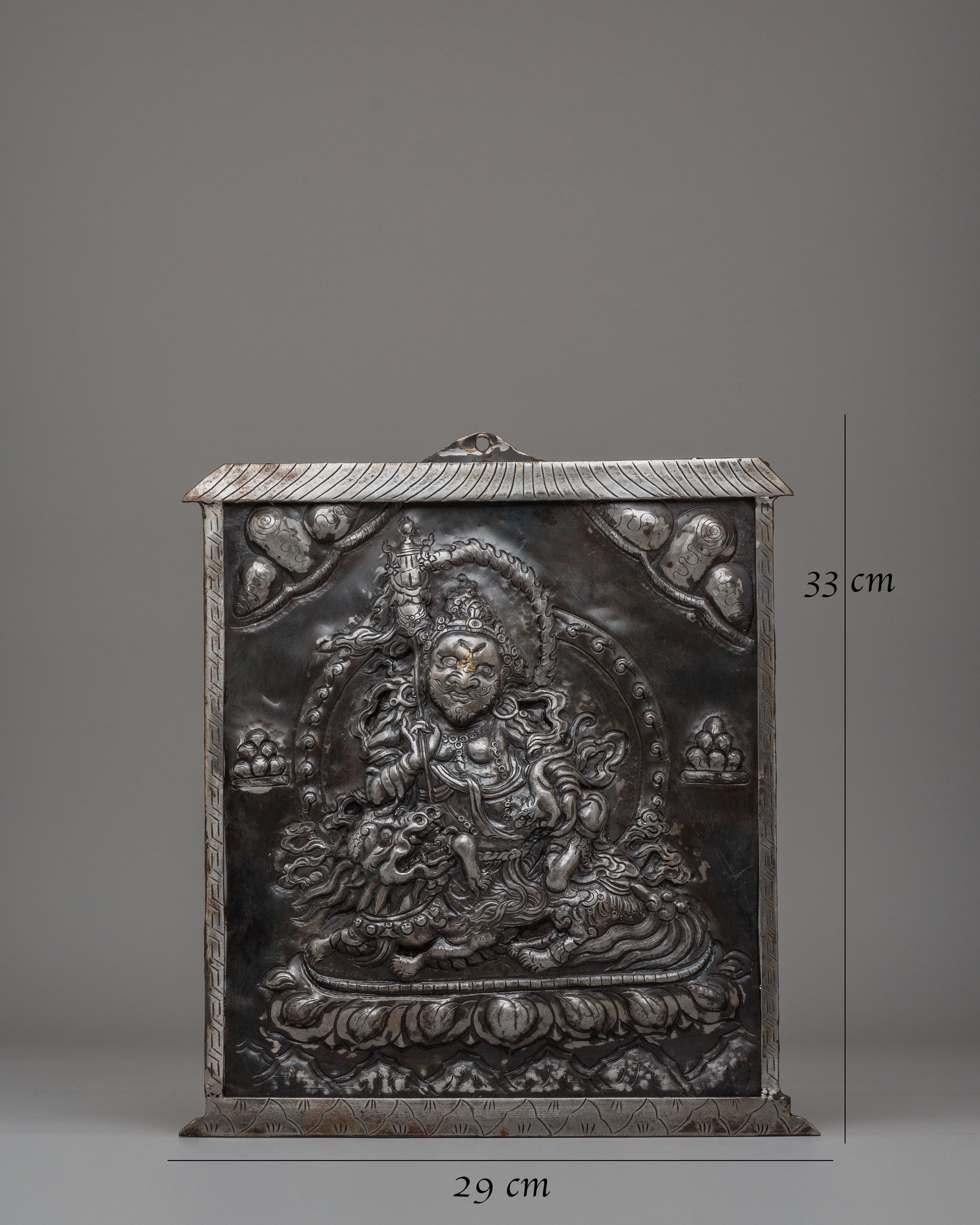 Handcrafted Namtoshe Wall Hanging | Buddhist Guardian Deity Art