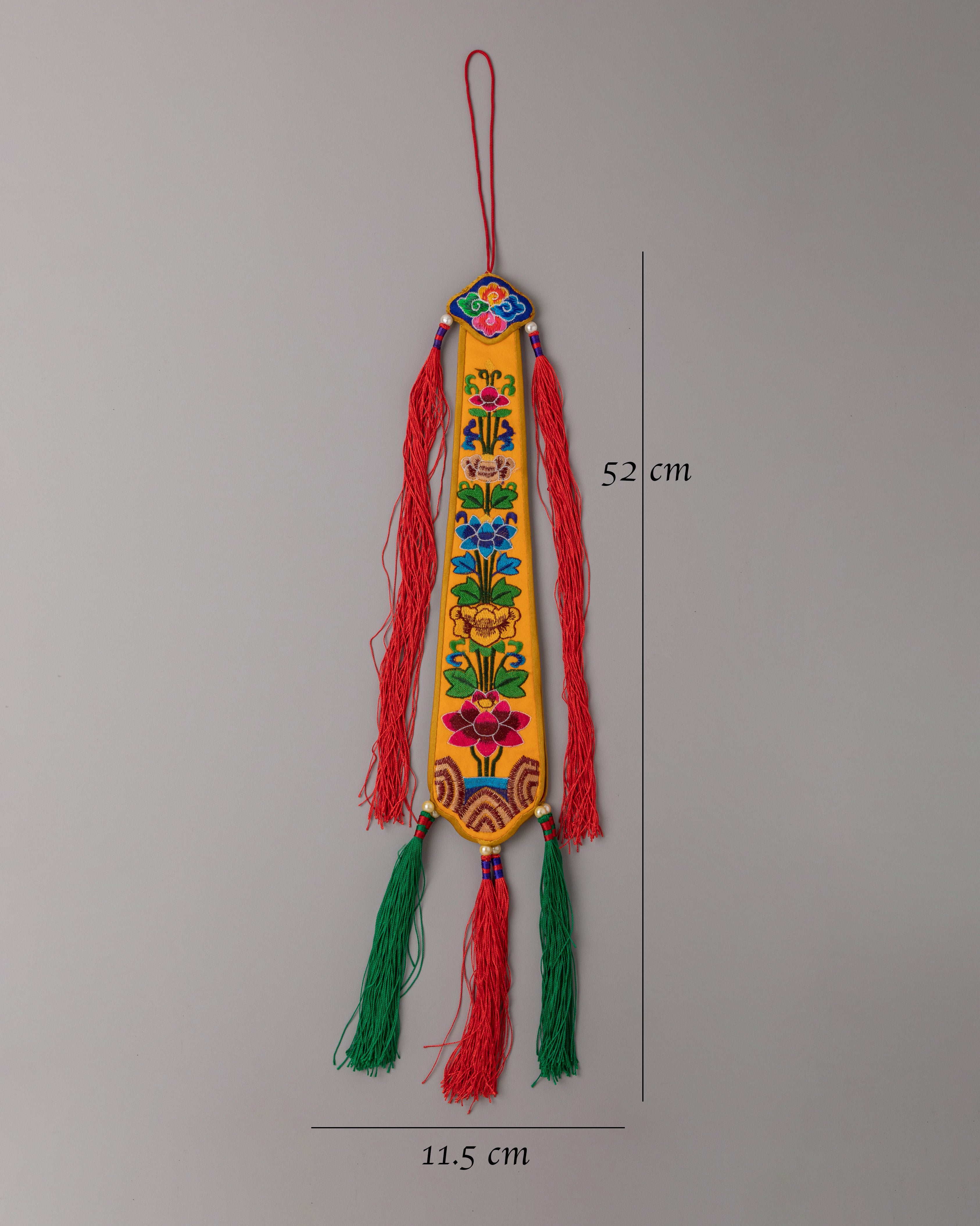 Spiritual Altar Damaru Tail | Tibetan Ritual Tool